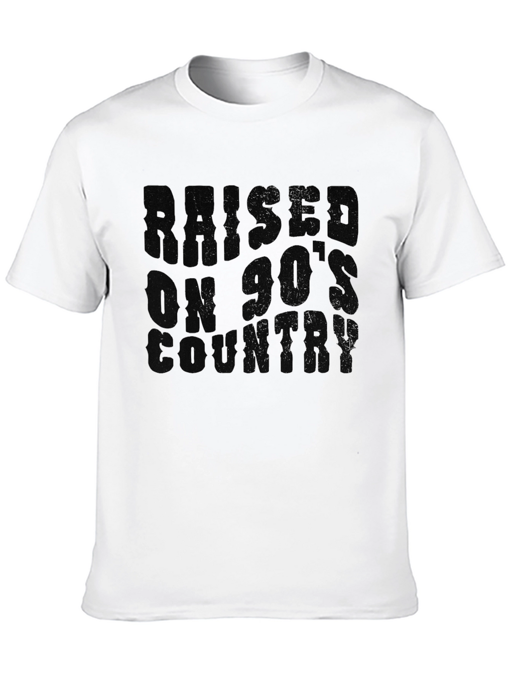 Raised on 90s Country Black T-Shirt