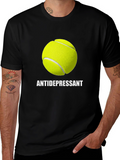 Antidepressant Tennis Ball Graphic T-Shirt