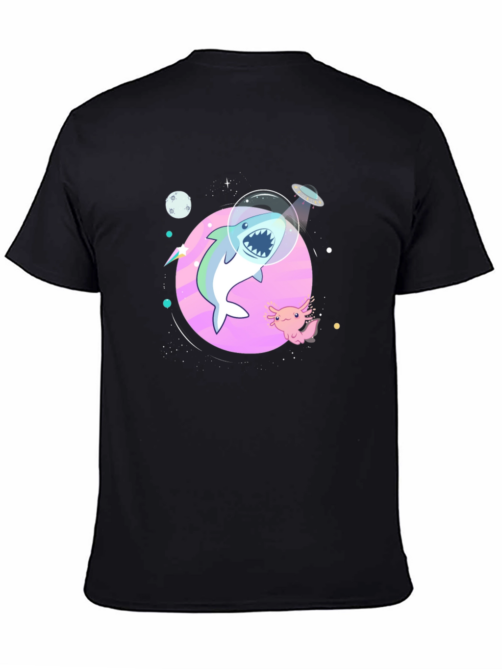 Shark in Space T-Shirt - Cool Graphic Tee
