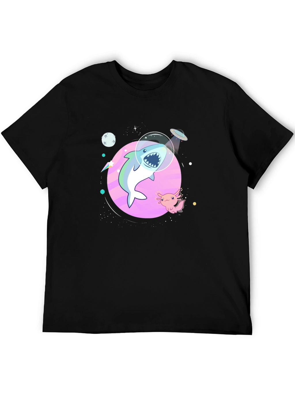 Shark in Space T-Shirt - Cool Graphic Tee