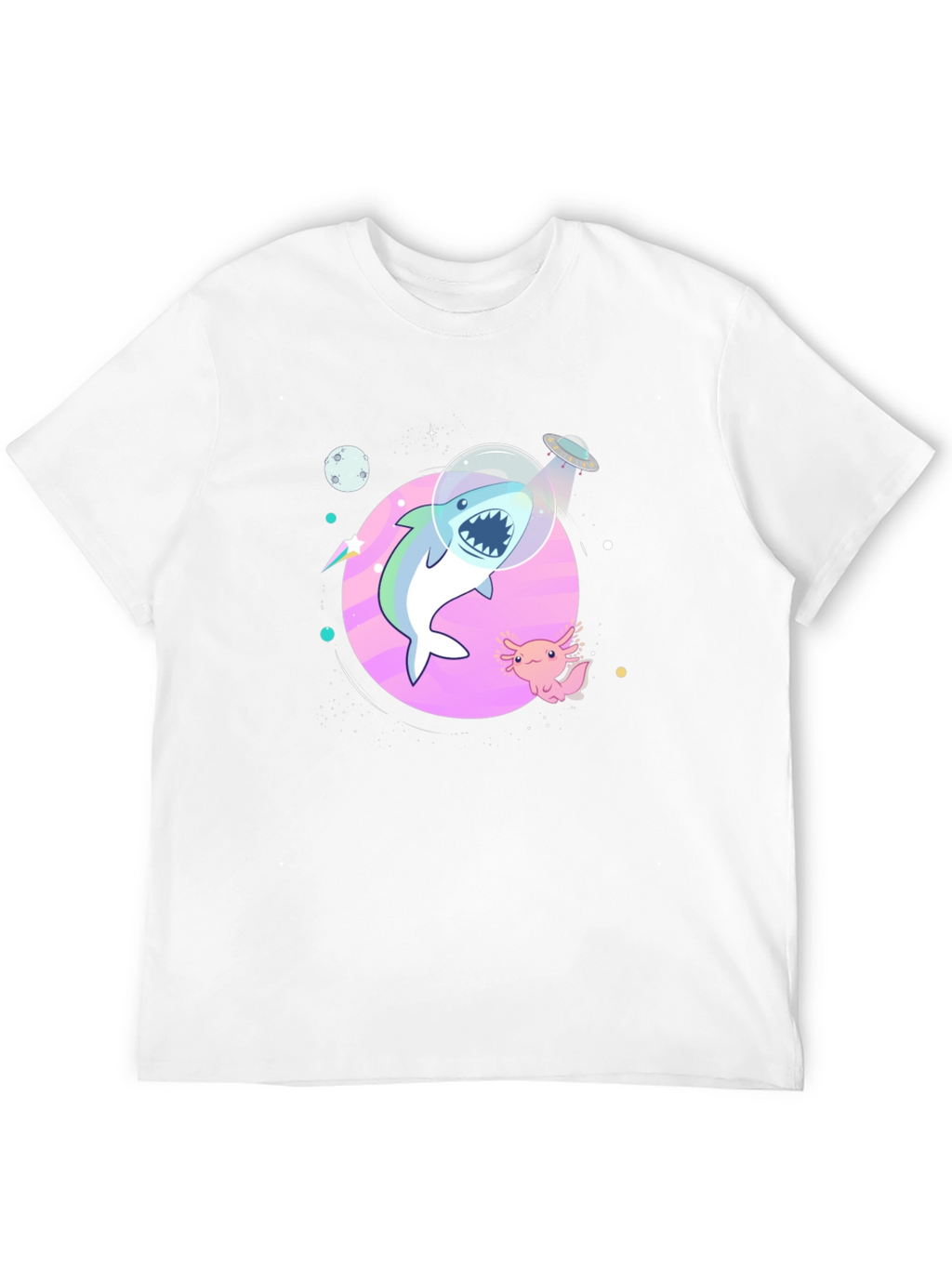 Shark in Space T-Shirt - Cool Graphic Tee