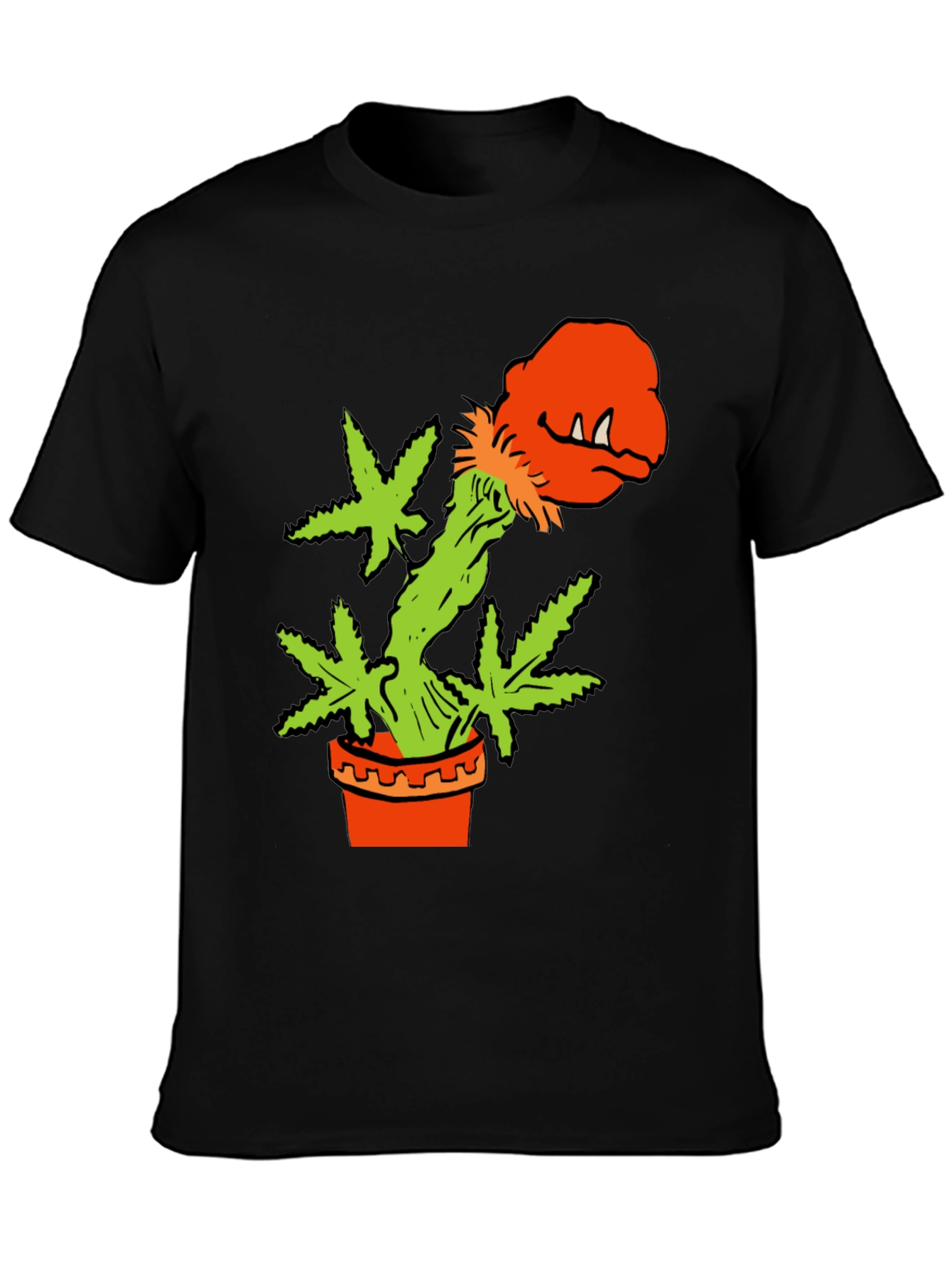 Cannabis Plant Monster in Pot T-Shirt