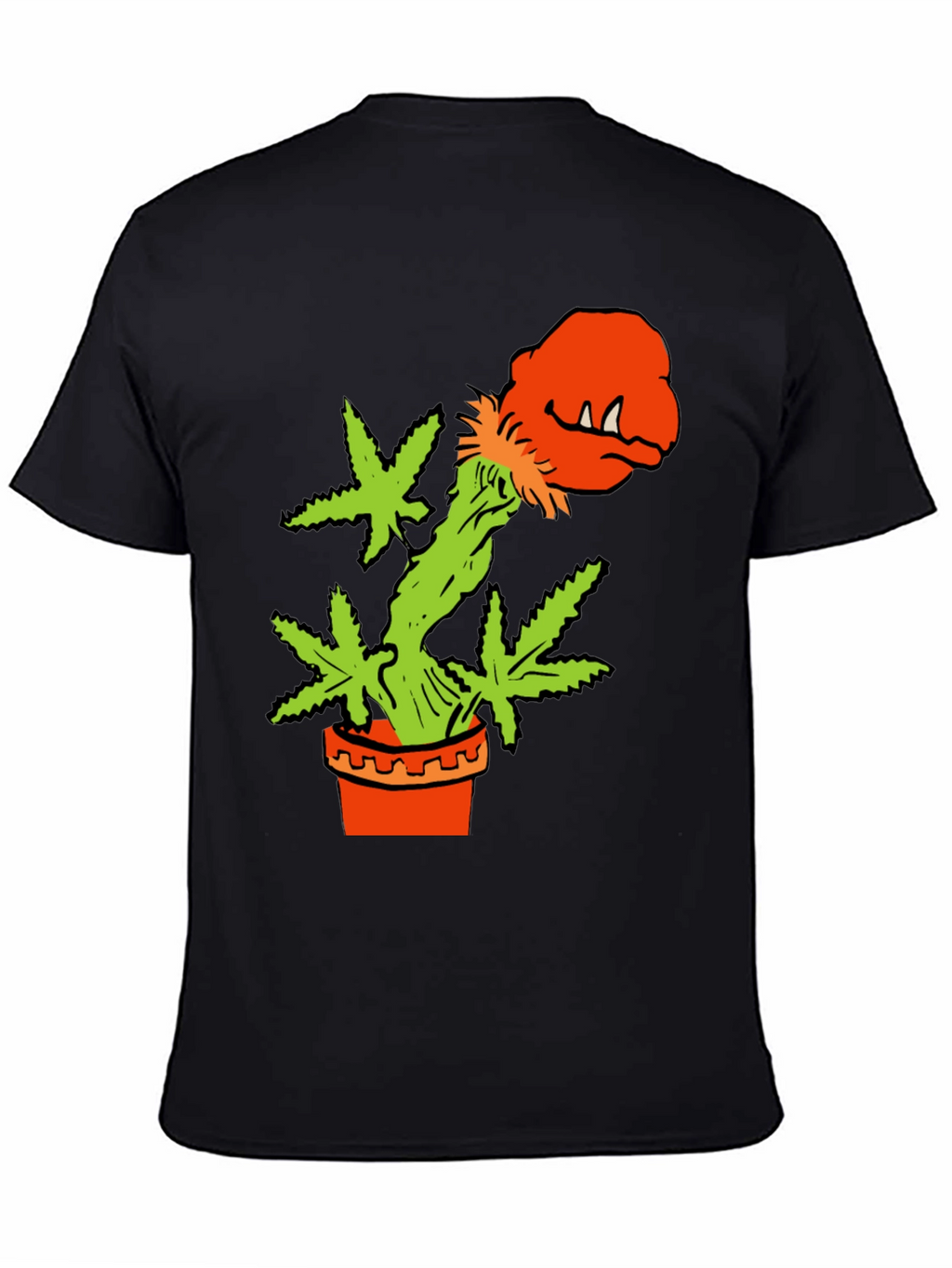 Cannabis Plant Monster in Pot T-Shirt