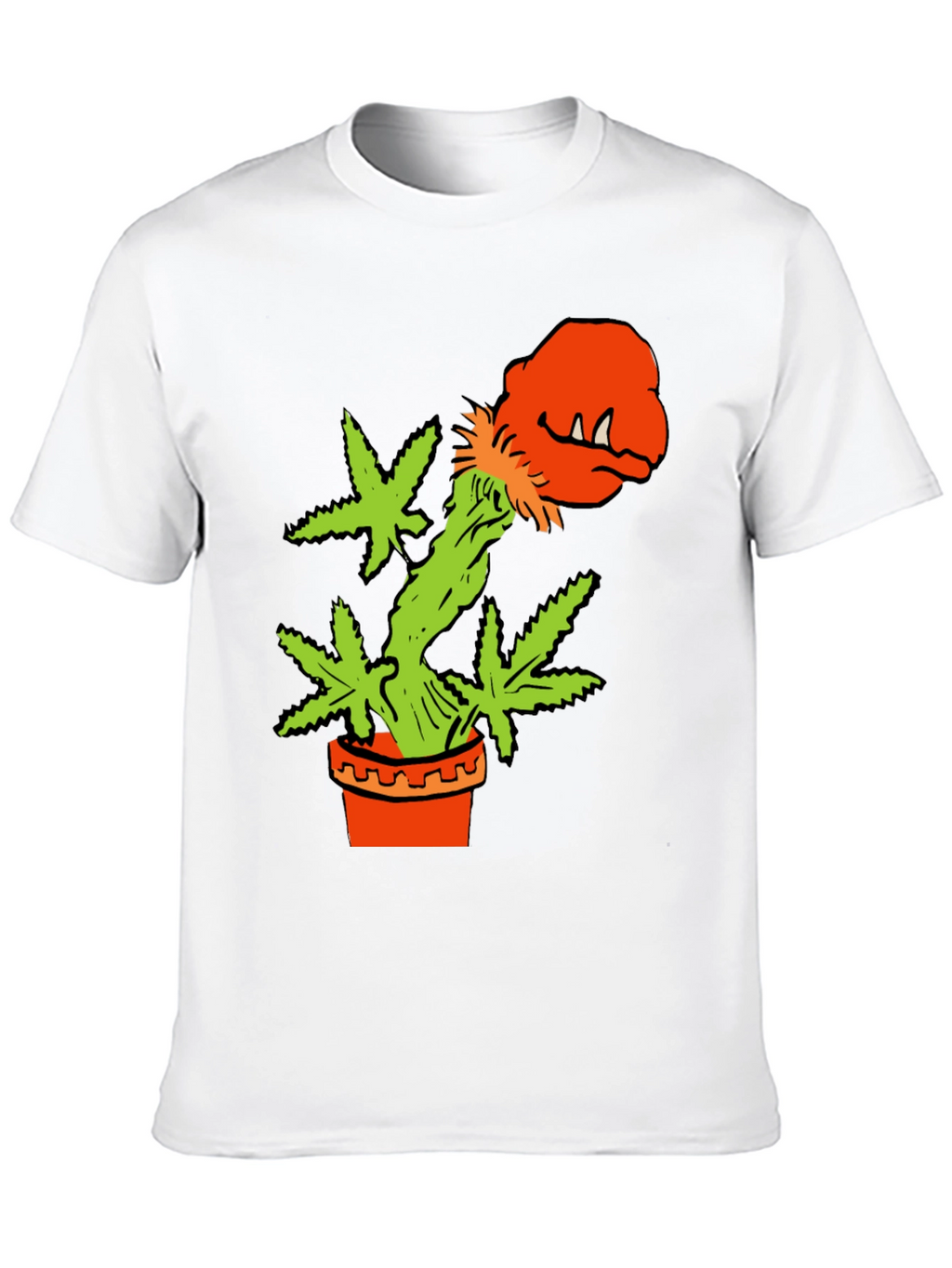 Cannabis Plant Monster in Pot T-Shirt