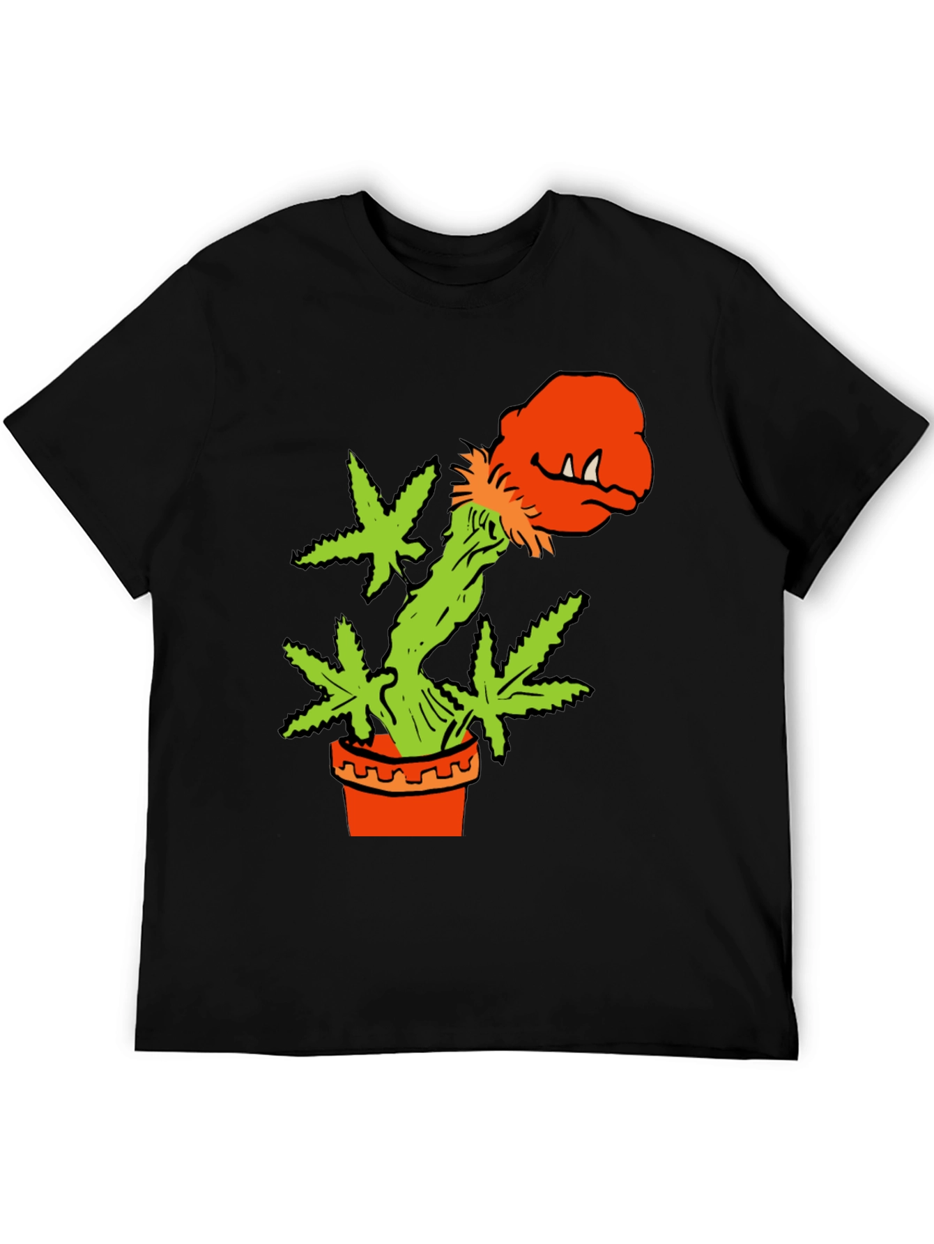 Cannabis Plant Monster in Pot T-Shirt