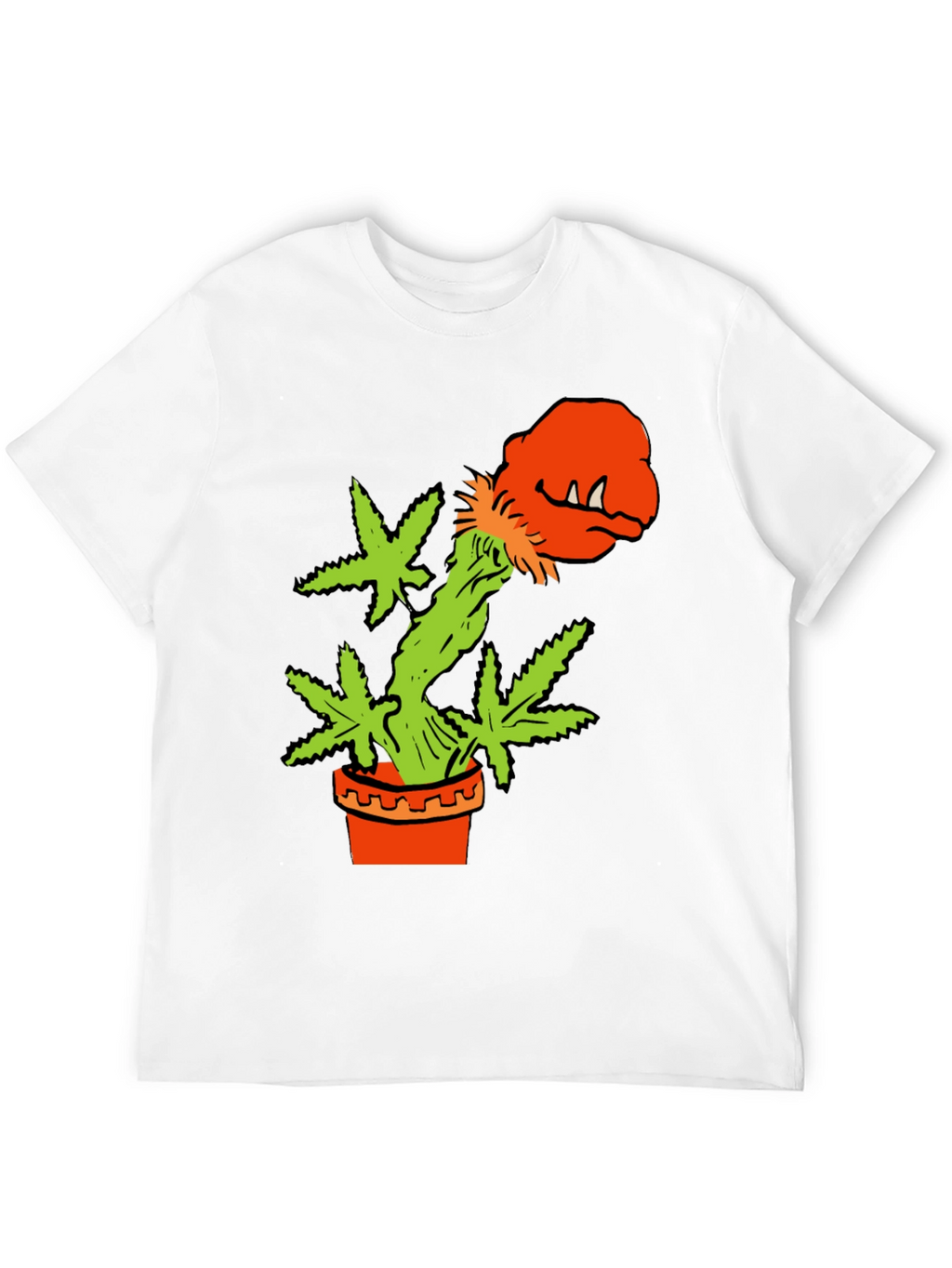 Cannabis Plant Monster in Pot T-Shirt