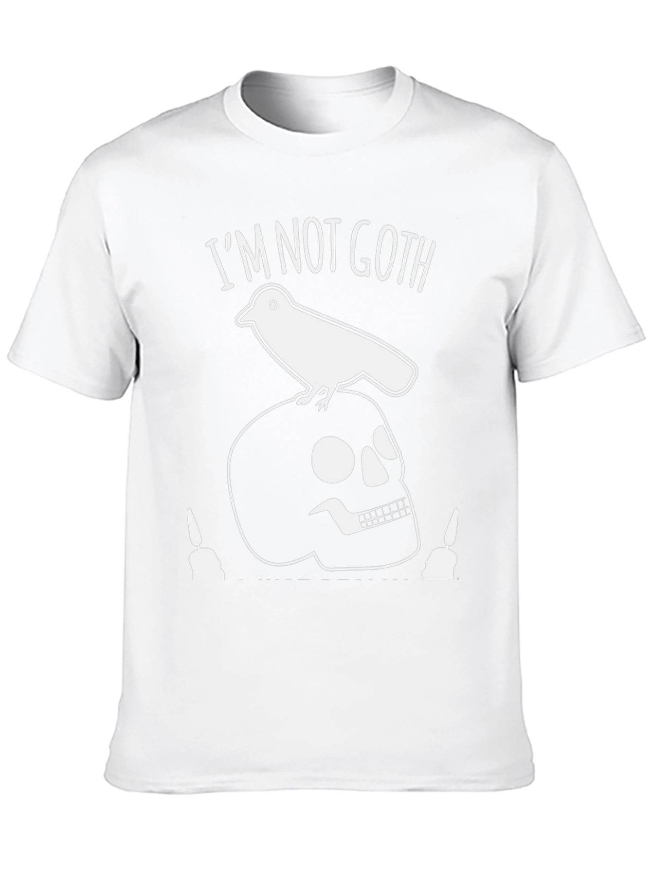Im Not Goth Skull & Crow Graphic Tee