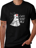 Nurse Ghost T-Shirt: I Will Stab You Halloween Tee