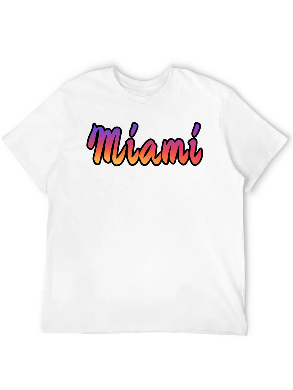 Miami Gradient T-Shirt - Soft Cotton Blend
