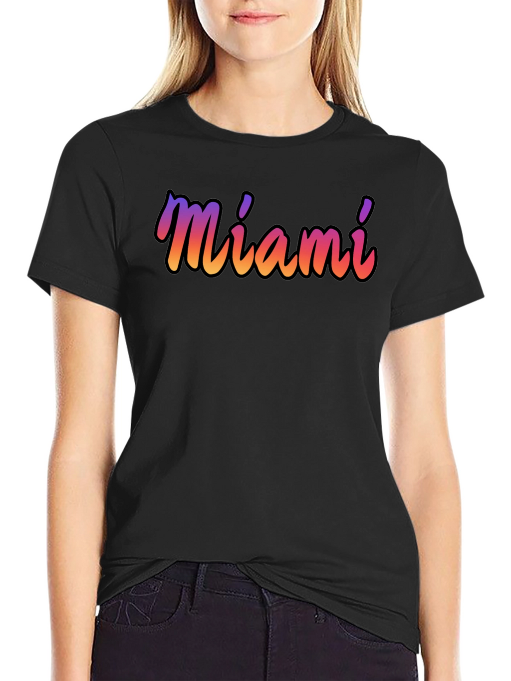 Miami Gradient T-Shirt - Soft Cotton Blend