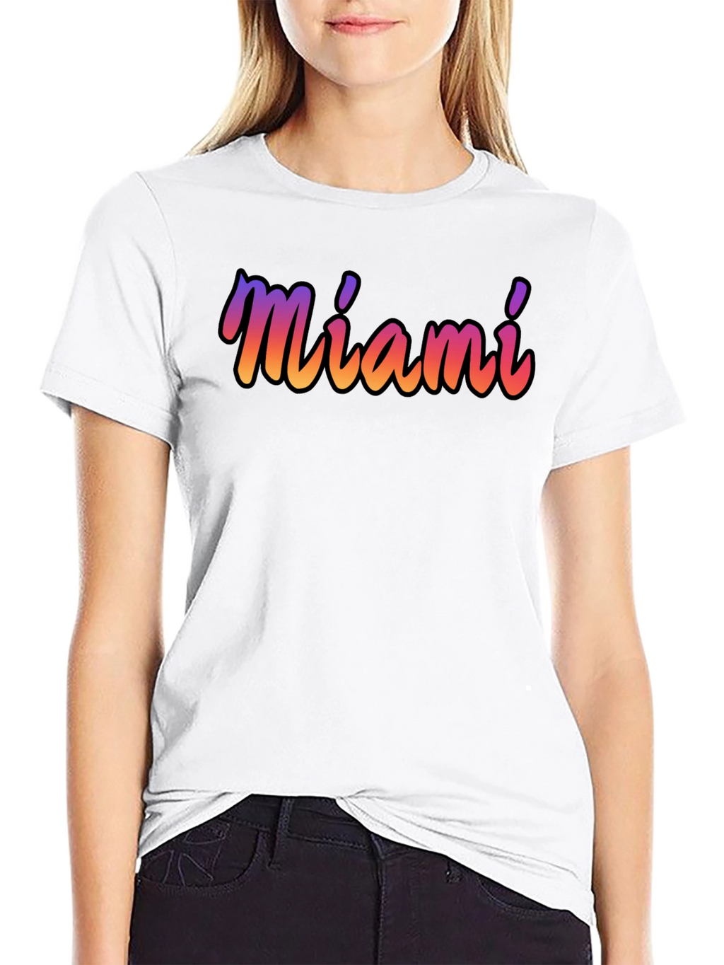Miami Gradient T-Shirt - Soft Cotton Blend