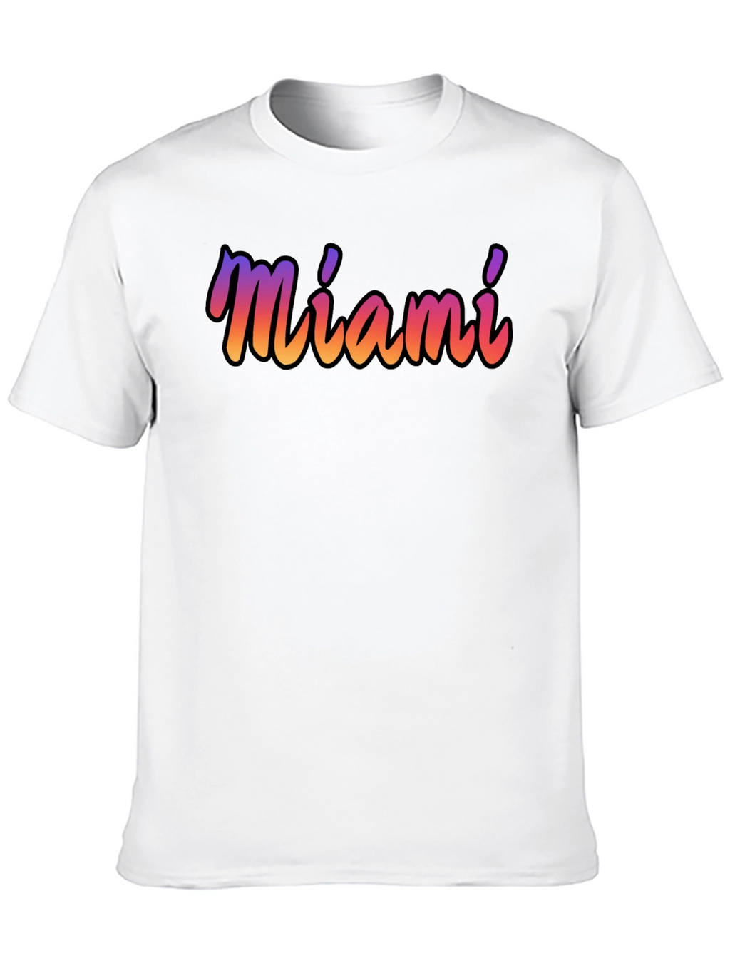 Miami Gradient T-Shirt - Soft Cotton Blend