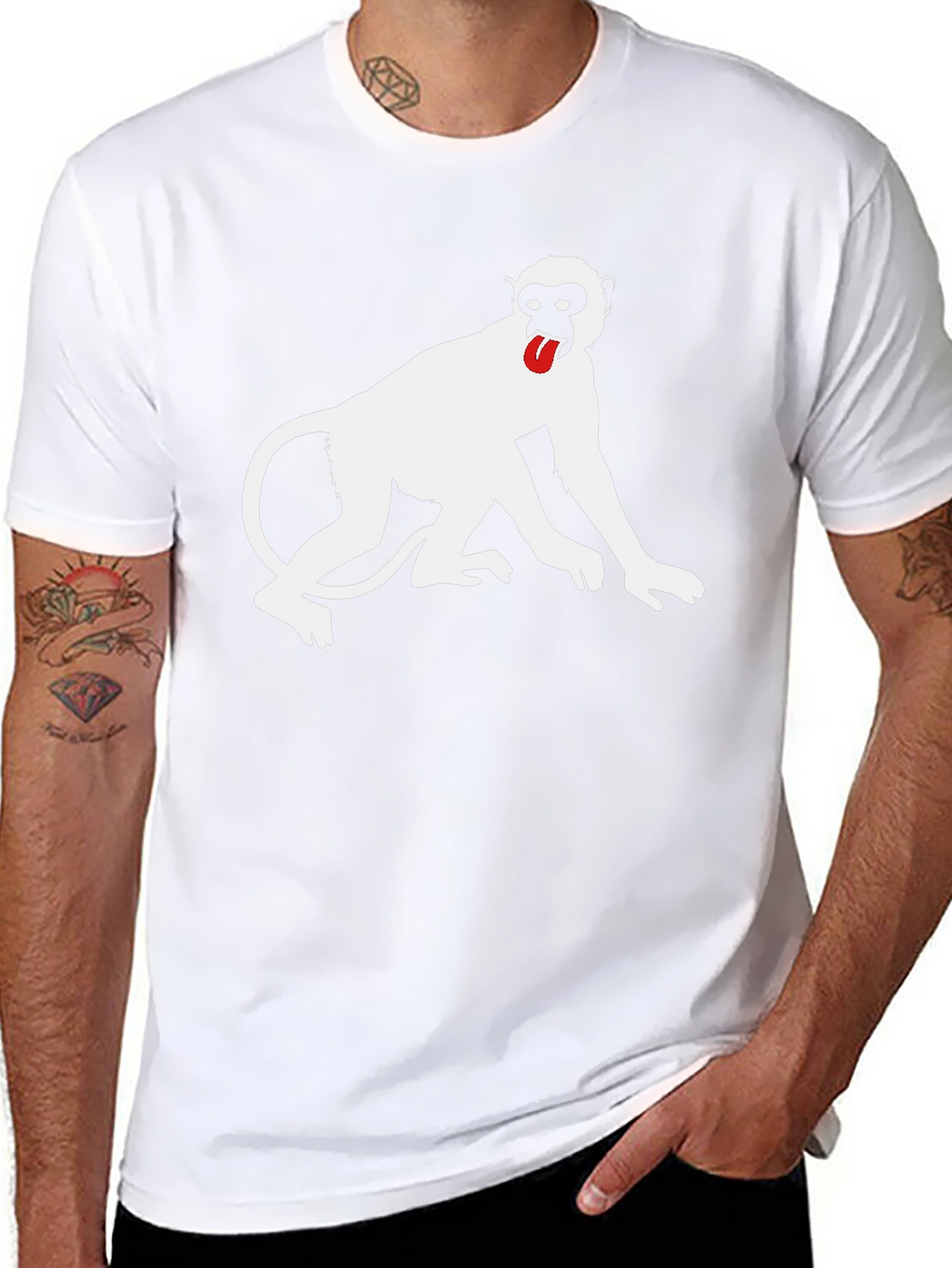 Monkey Graphic Tee - Black T-Shirt