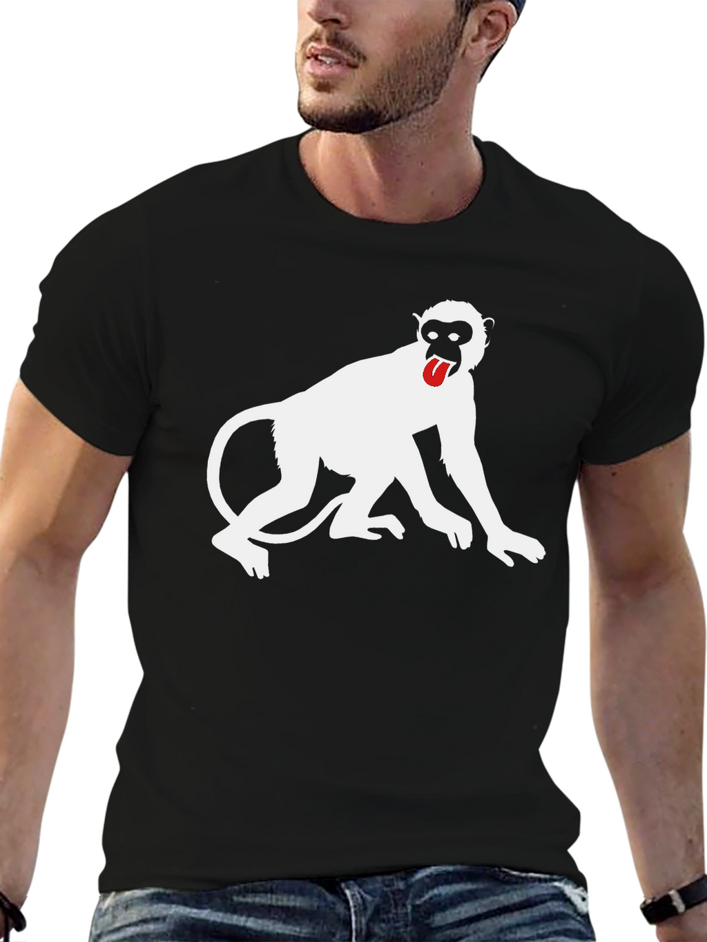 Monkey Graphic Tee - Black T-Shirt