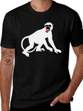 Monkey Graphic Tee - Black T-Shirt