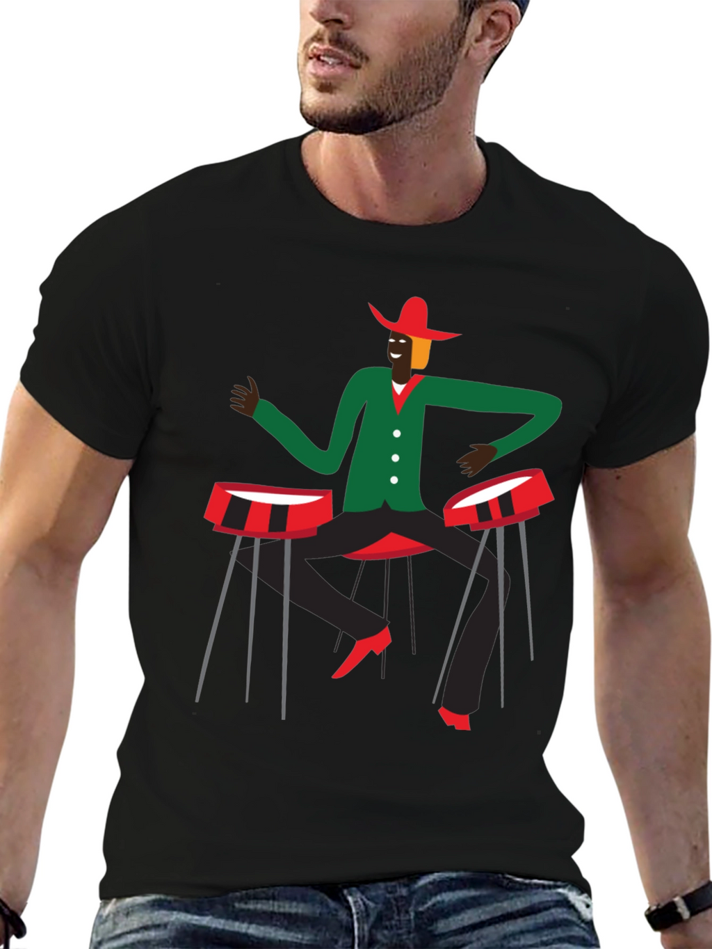 Funky Drummer Graphic T-Shirt