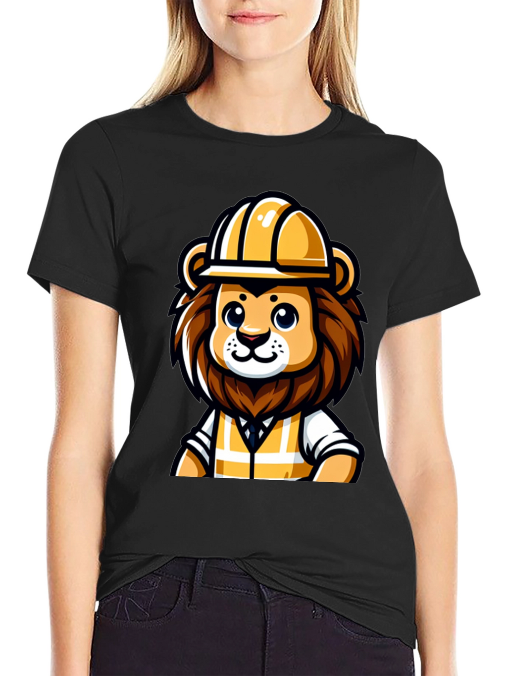 Lion Construction Worker T-Shirt