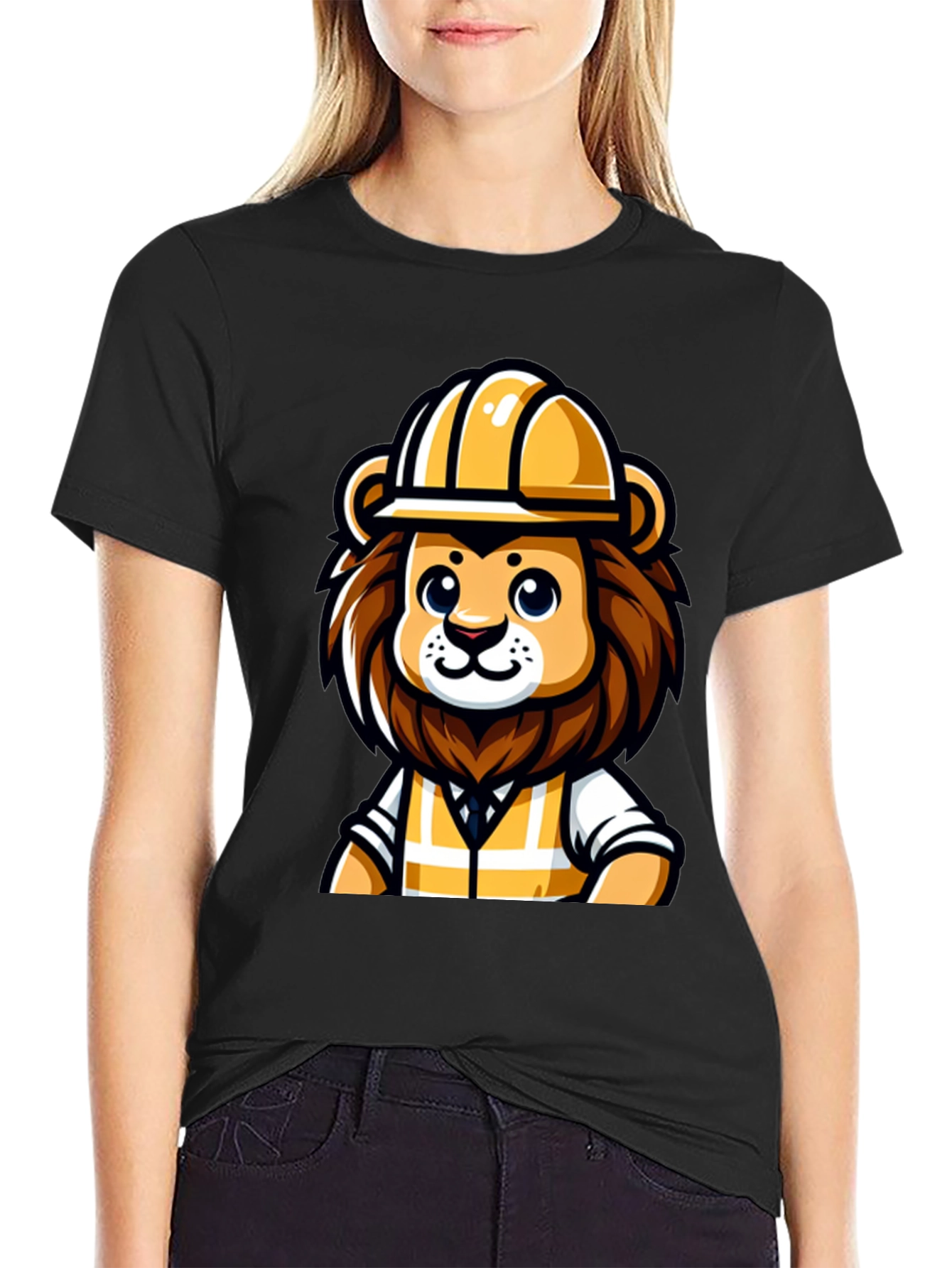 Lion Construction Worker T-Shirt