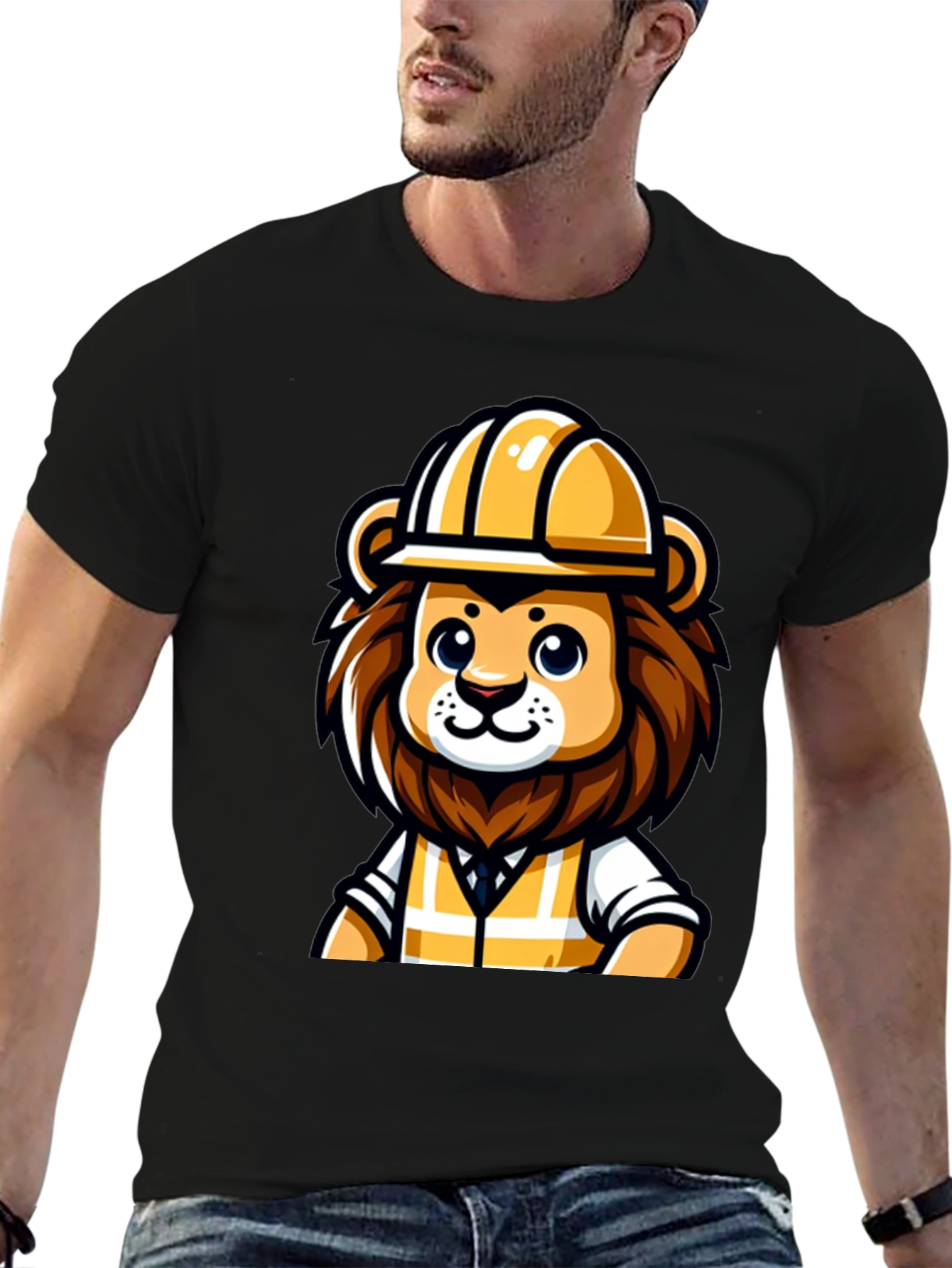 Lion Construction Worker T-Shirt