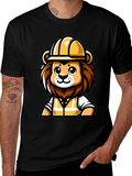 Lion Construction Worker T-Shirt