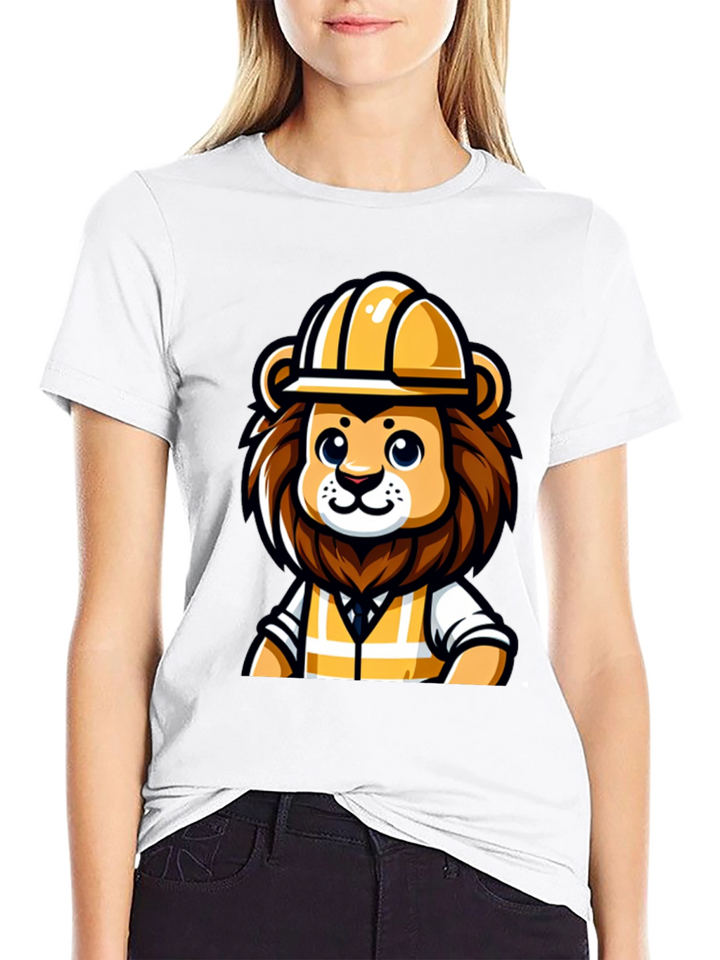 Lion Construction Worker T-Shirt