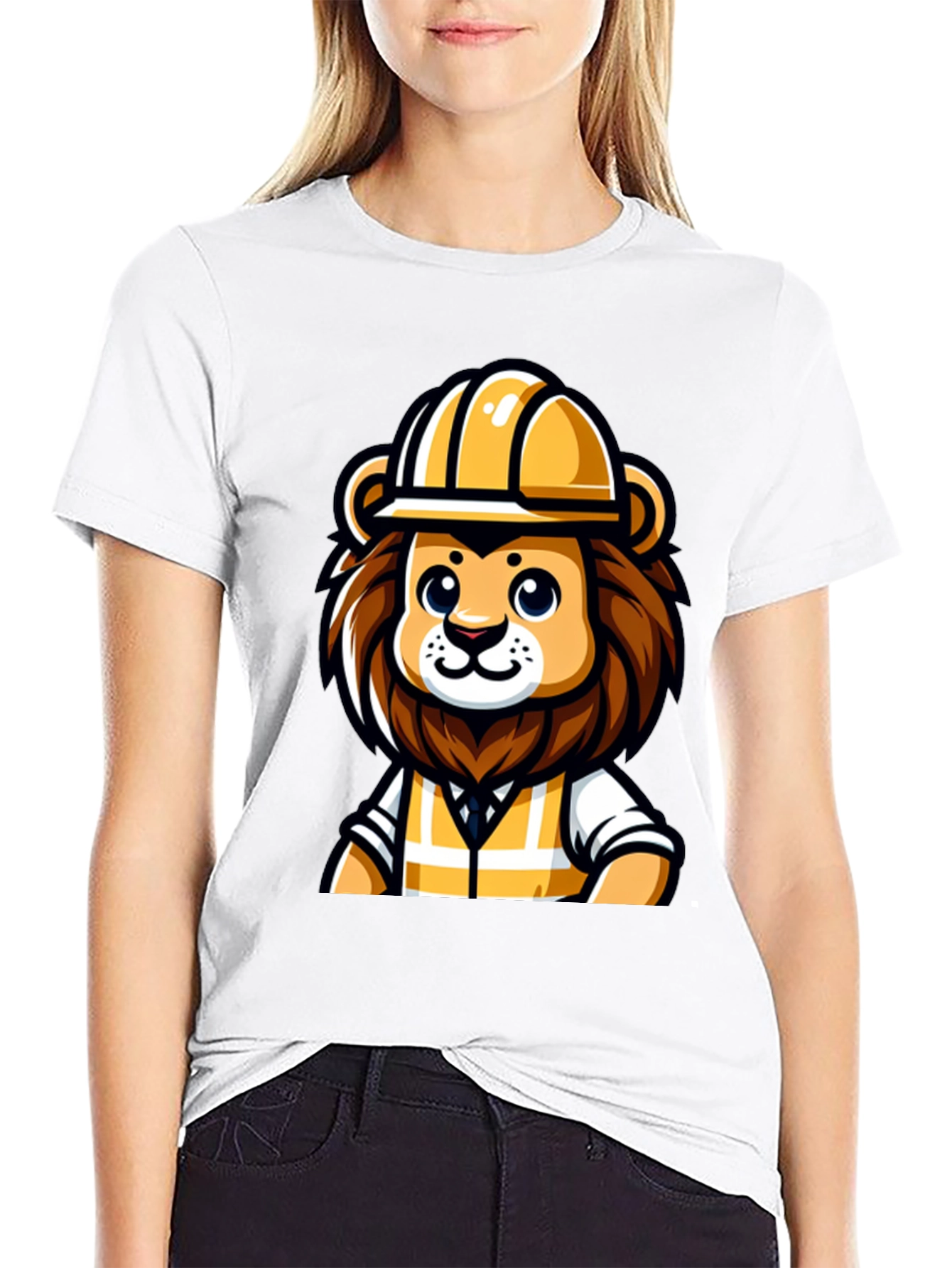 Lion Construction Worker T-Shirt