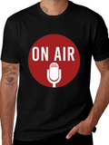 On Air Microphone Graphic T-Shirt