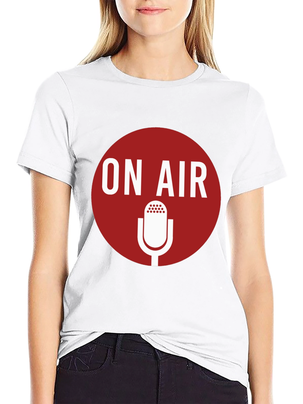 On Air Microphone Graphic T-Shirt