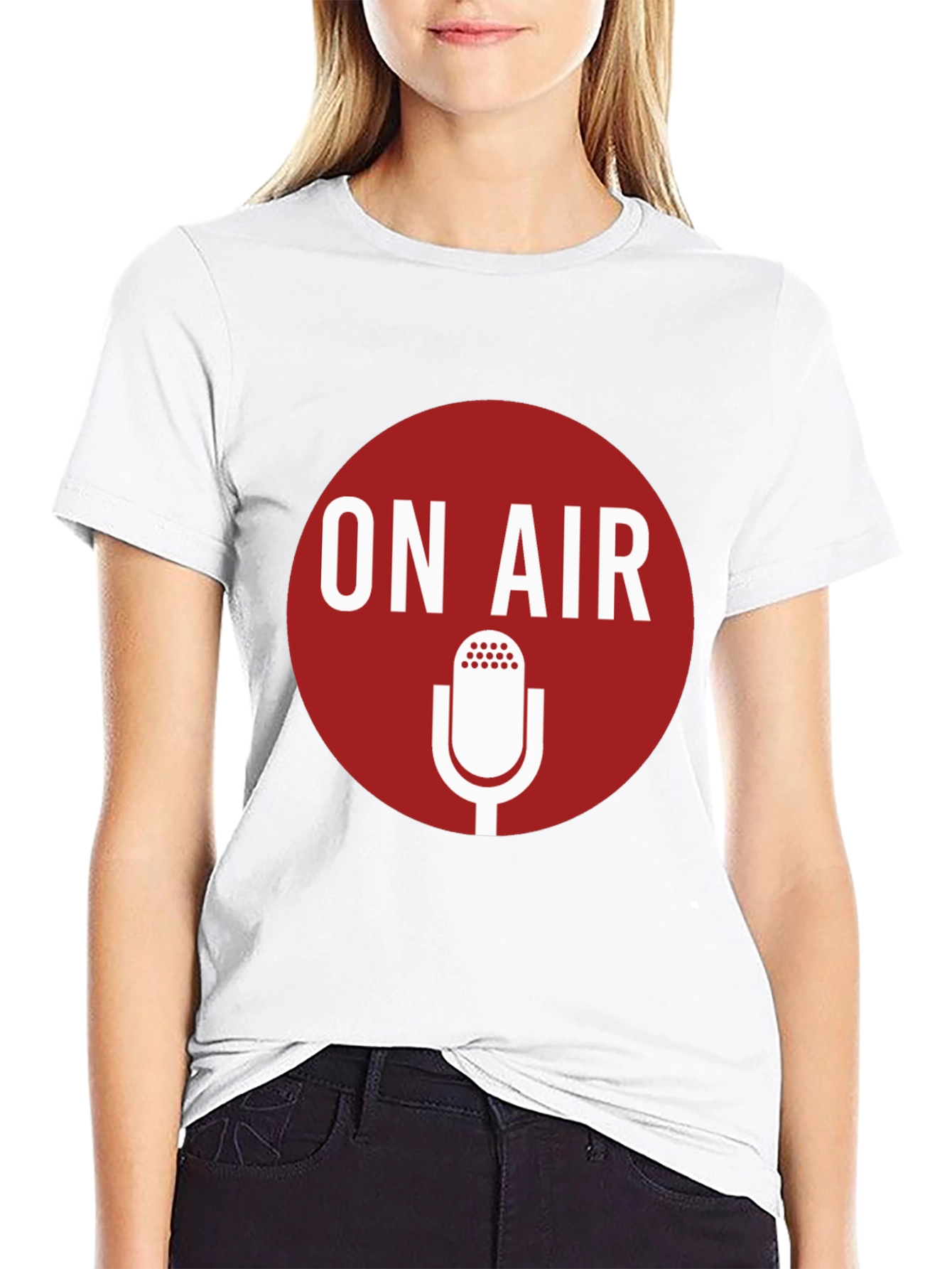 On Air Microphone Graphic T-Shirt