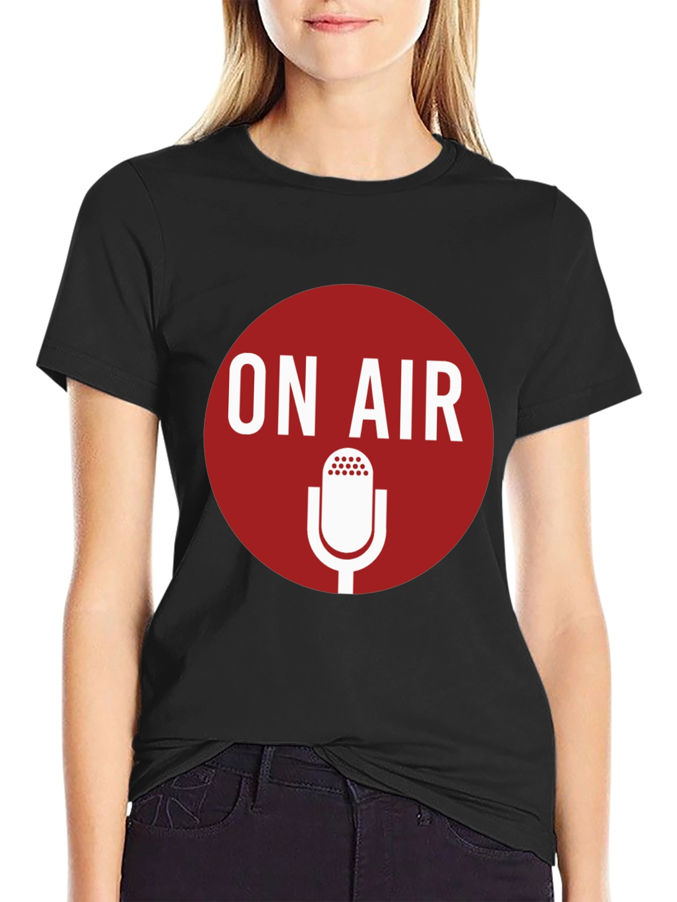 On Air Microphone Graphic T-Shirt