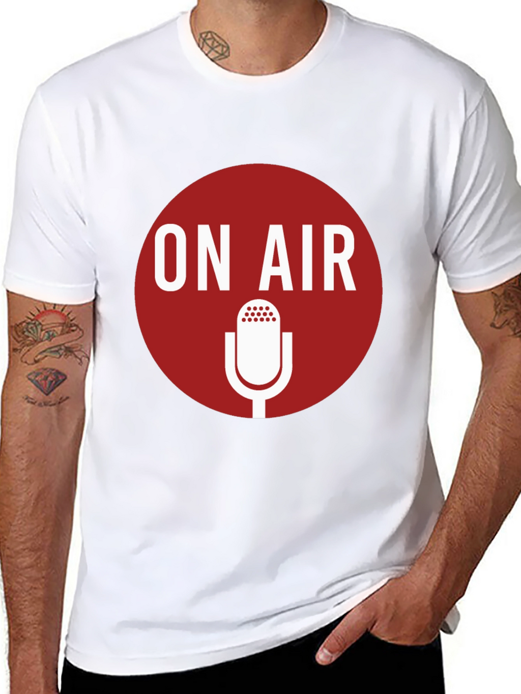 On Air Microphone Graphic T-Shirt