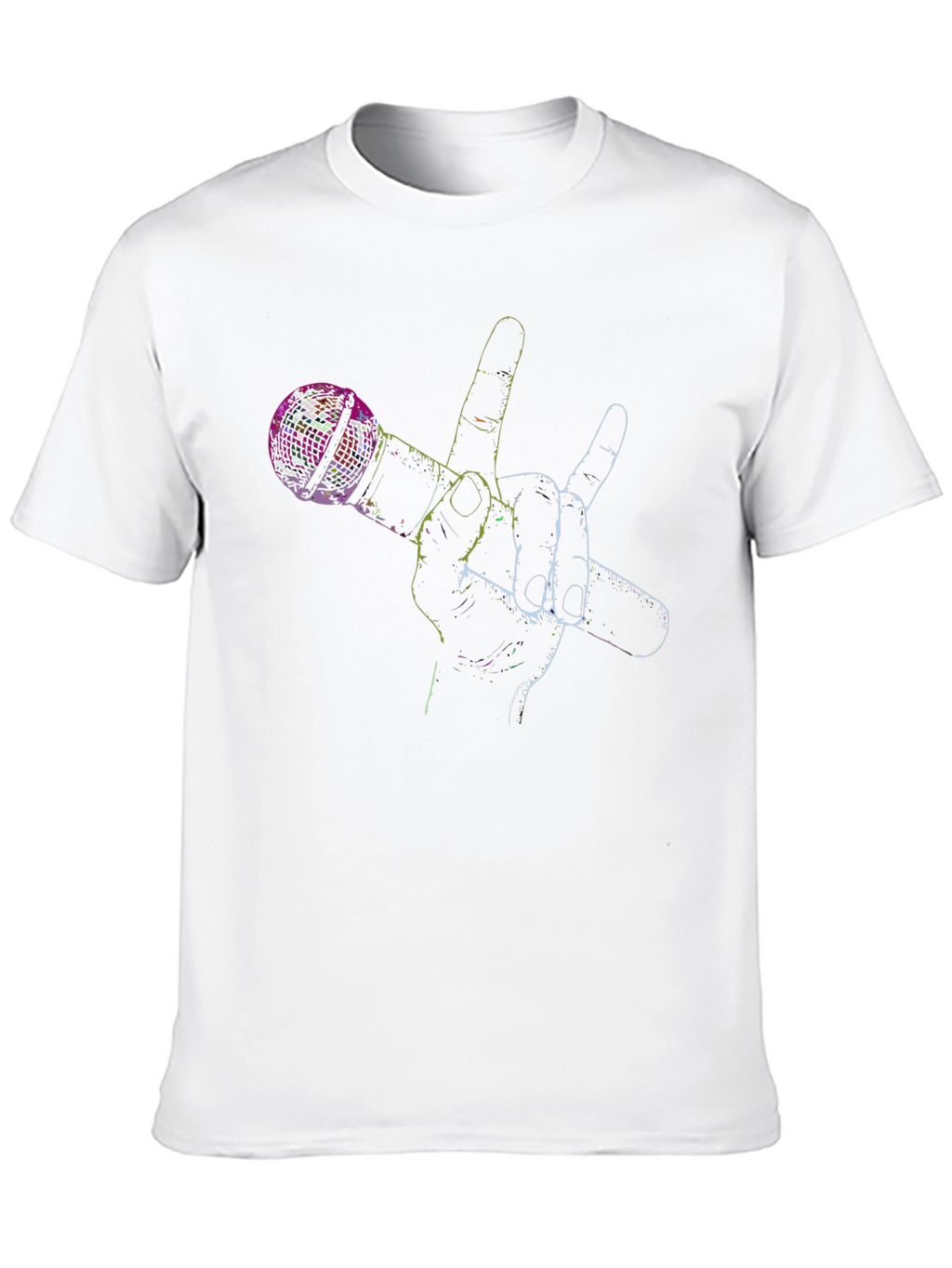 Mic Rock Hand Black T-Shirt
