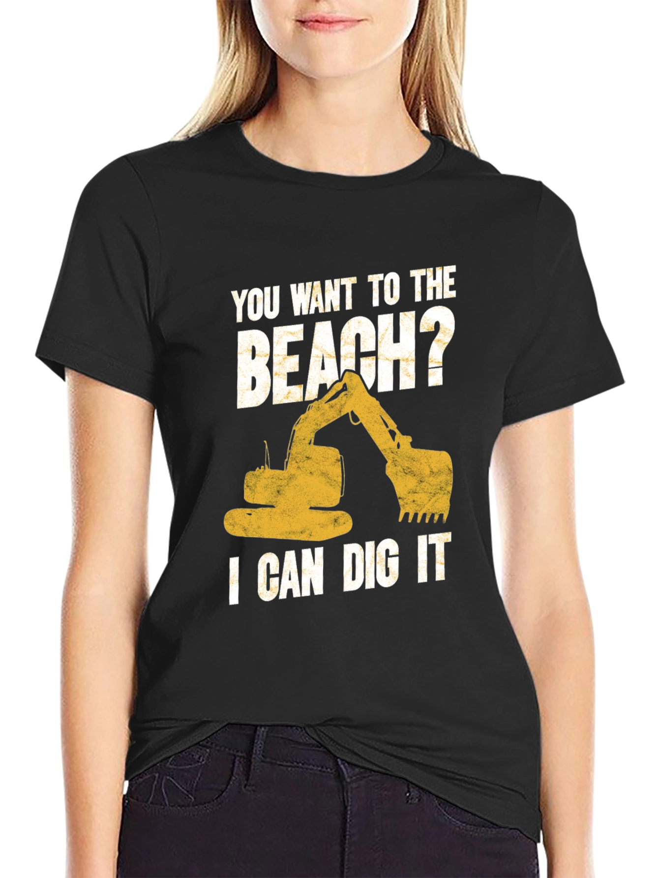 Beach Digger T-Shirt: I Can Dig It Excavator Tee