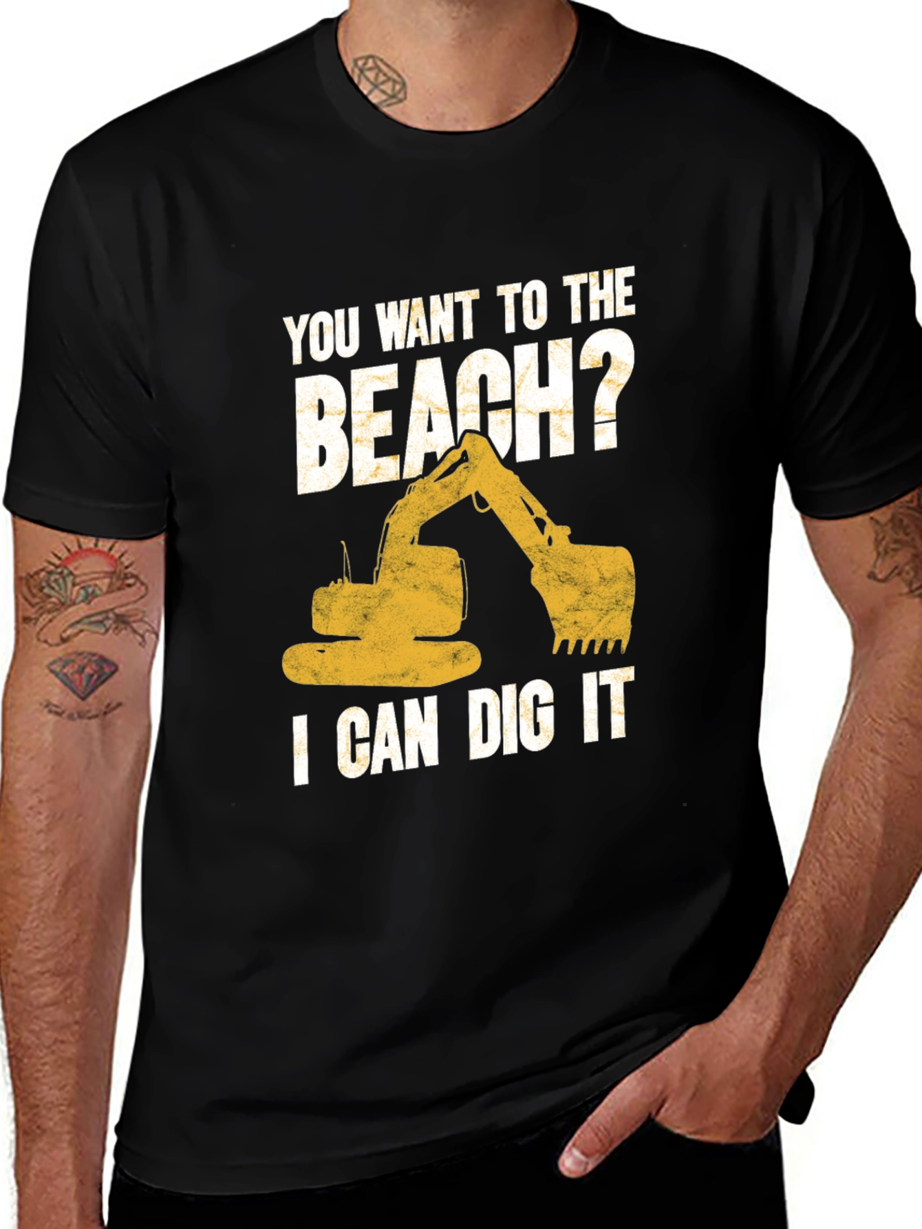 Beach Digger T-Shirt: I Can Dig It Excavator Tee