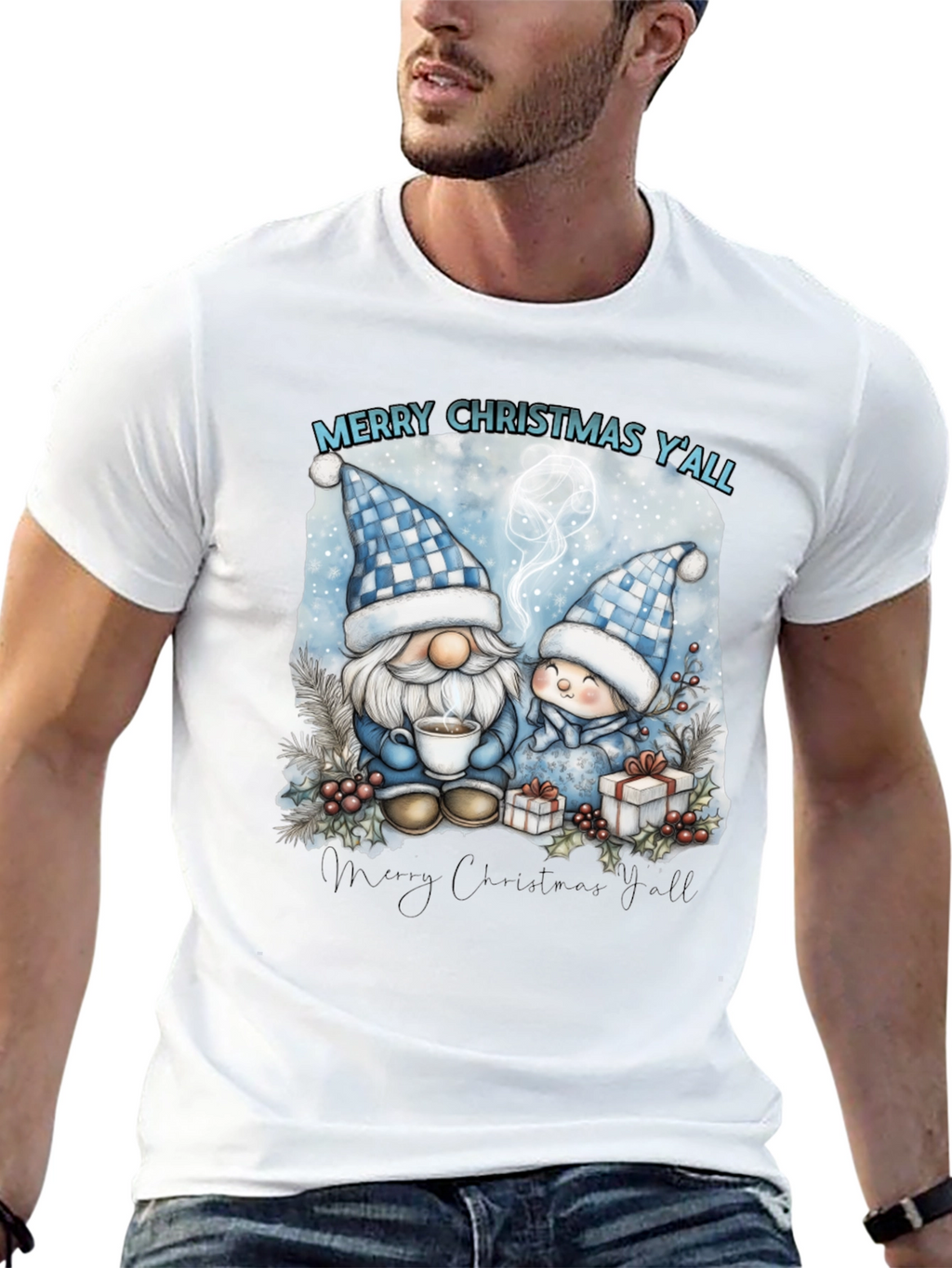 Merry Christmas Yall Gnome T-Shirt