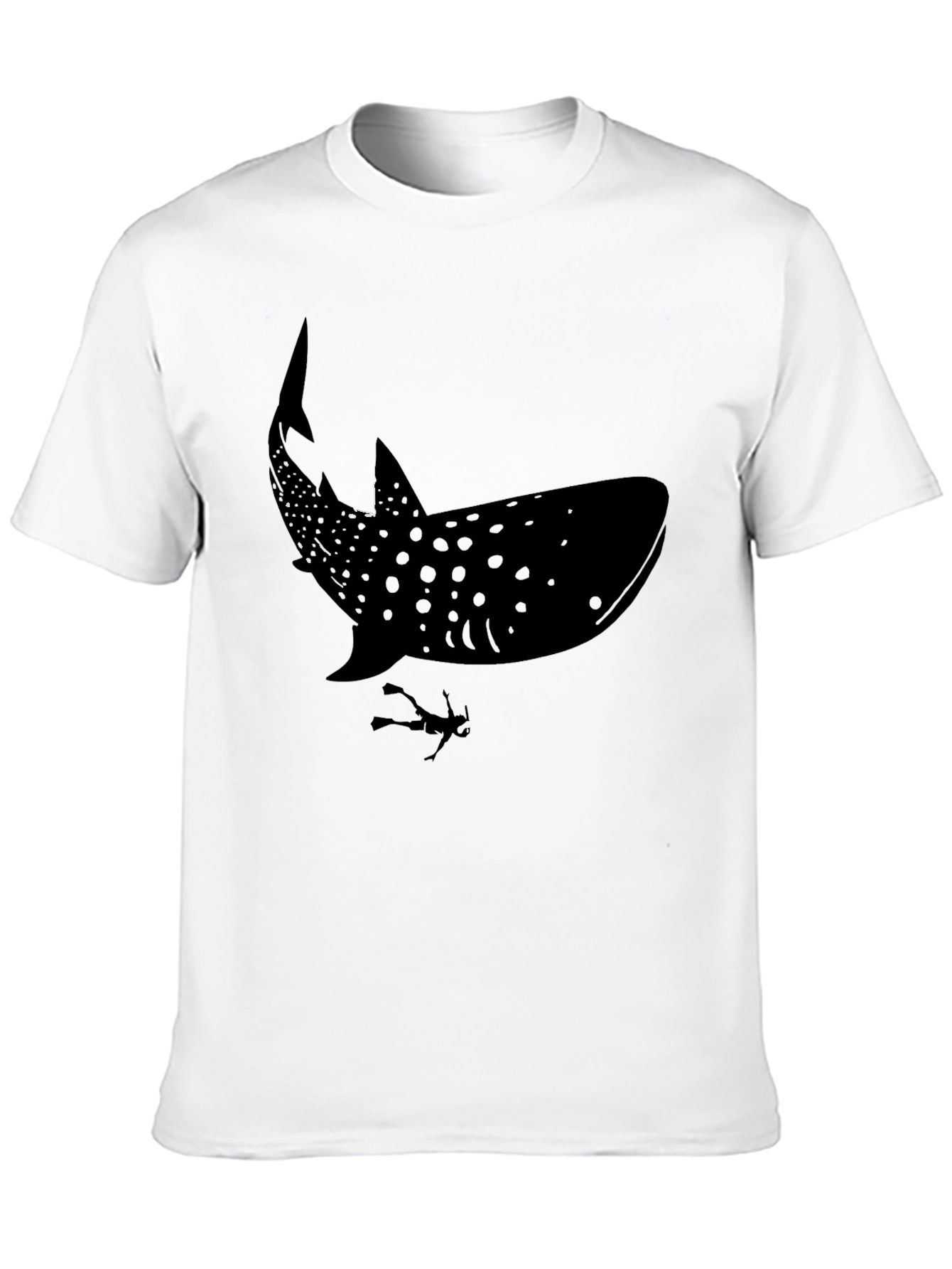 Whale Shark Diver Graphic Tee - Ocean Lover Shirt
