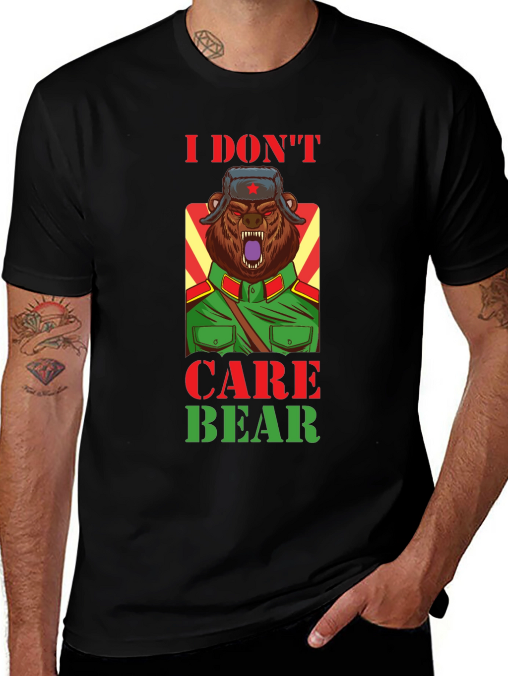 I Dont Care Bear T-Shirt - Sarcastic Graphic Tee