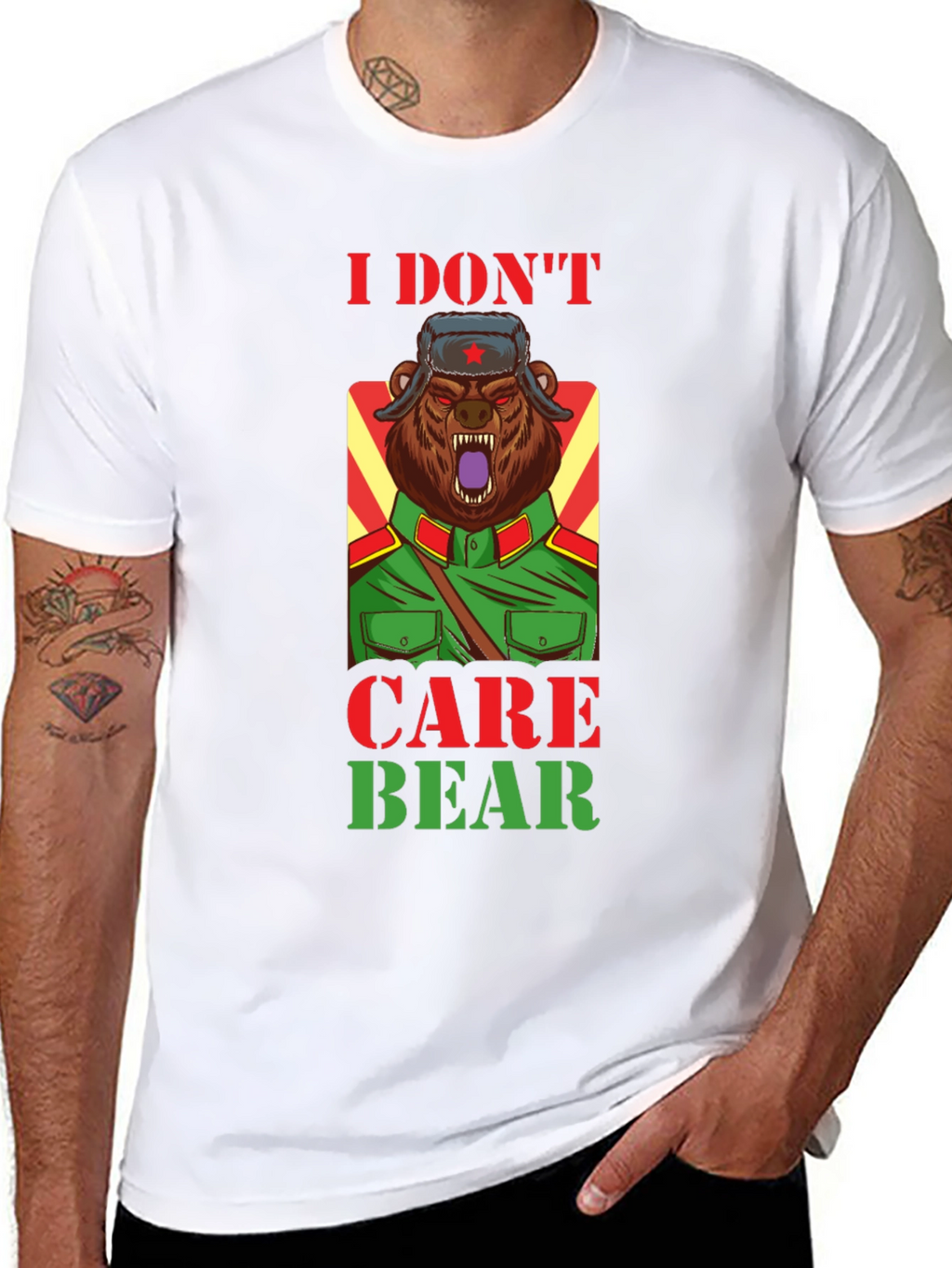 I Dont Care Bear T-Shirt - Sarcastic Graphic Tee