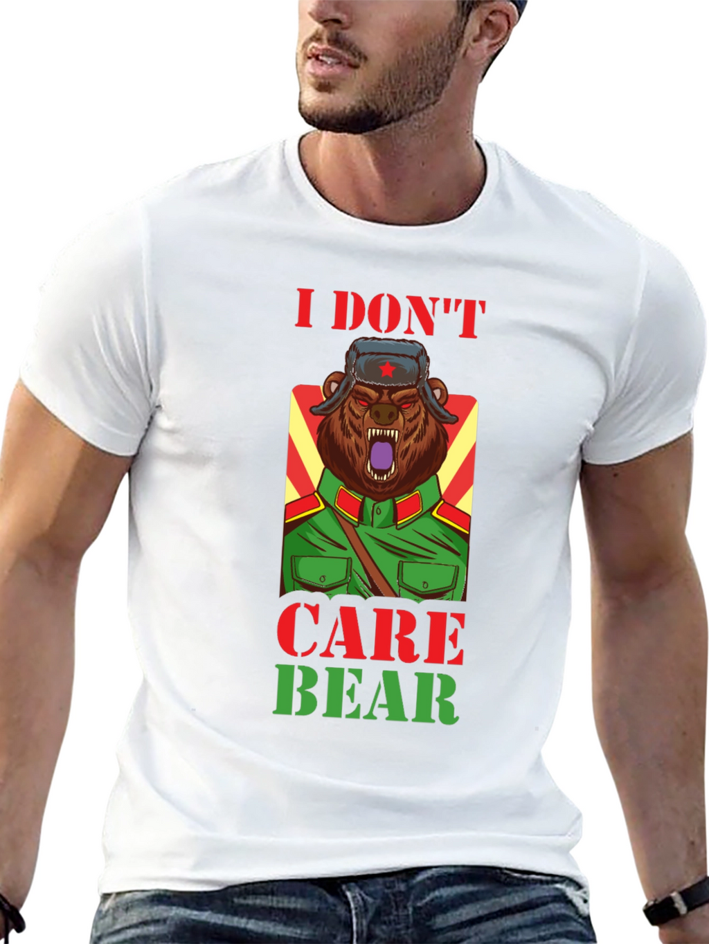 I Dont Care Bear T-Shirt - Sarcastic Graphic Tee
