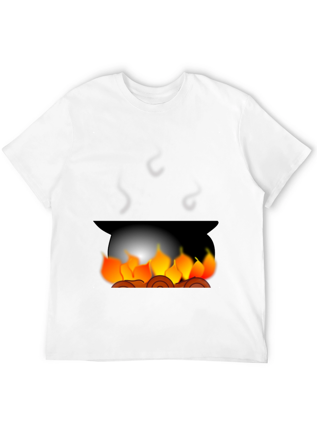 Campfire Graphic Tee - Cozy Black T-Shirt