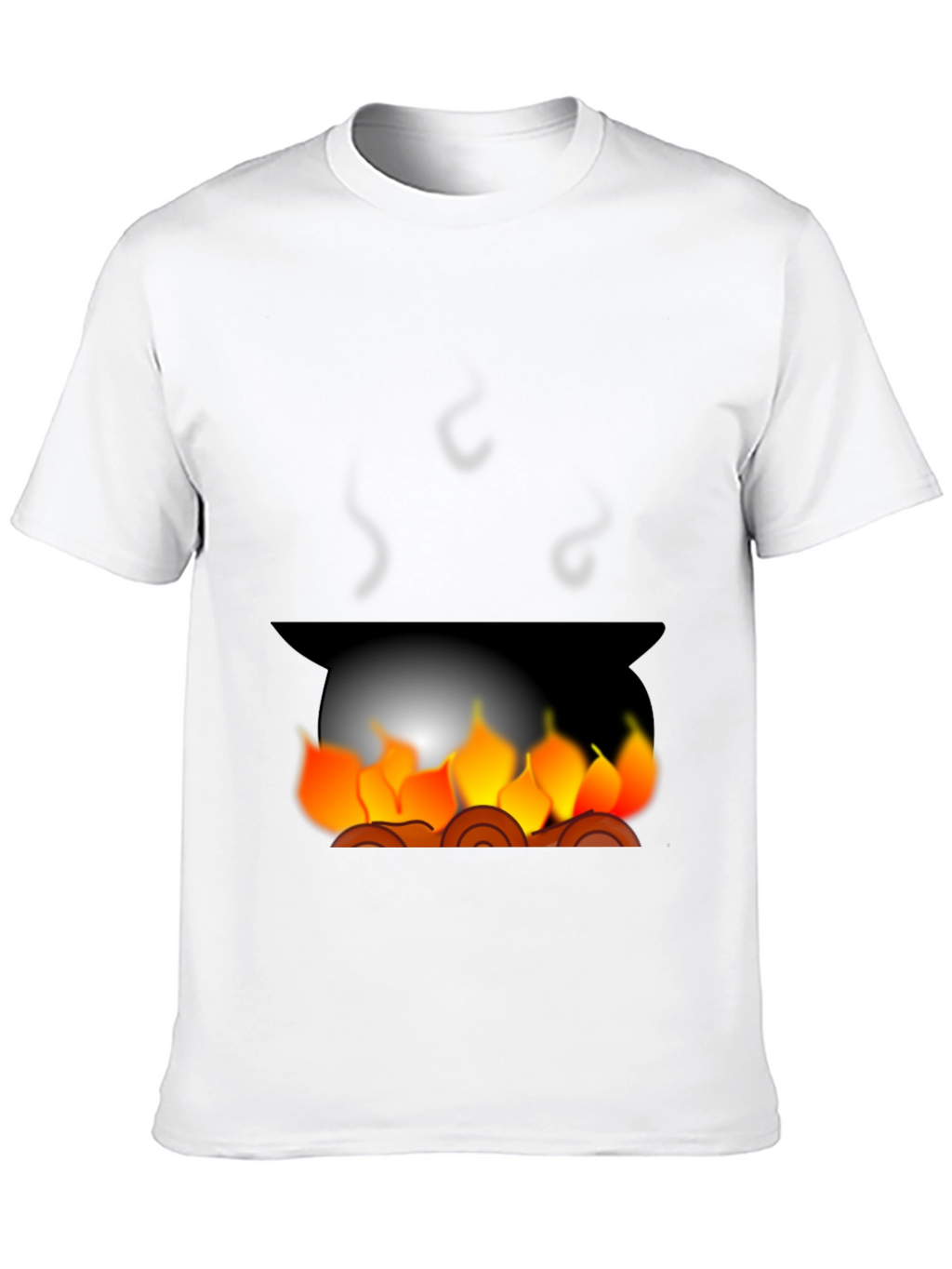 Campfire Graphic Tee - Cozy Black T-Shirt