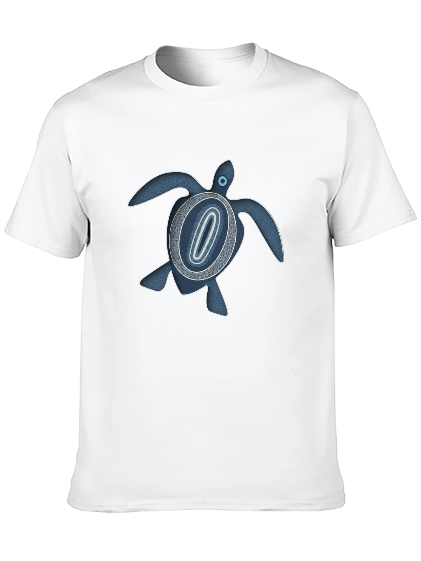 Turtle Graphic Print T-Shirt - Black