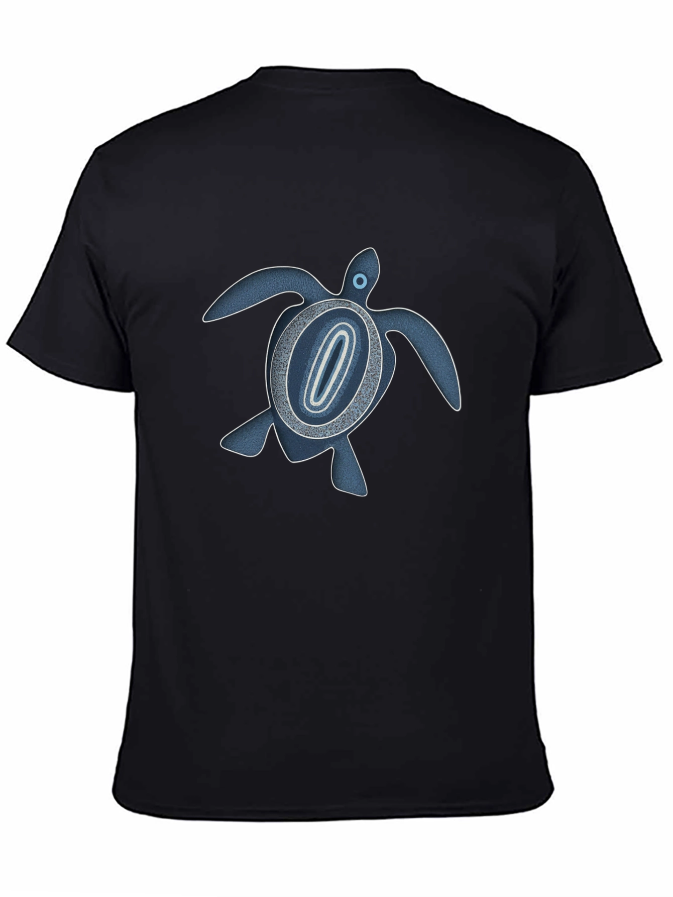 Turtle Graphic Print T-Shirt - Black