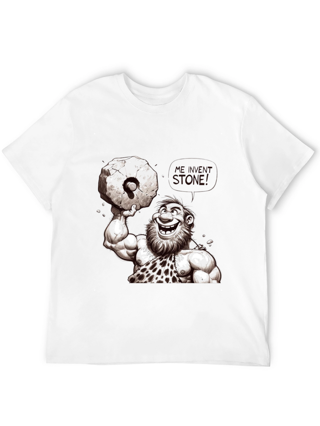 Caveman Weightlifting T-Shirt - Funny Graphic Tee