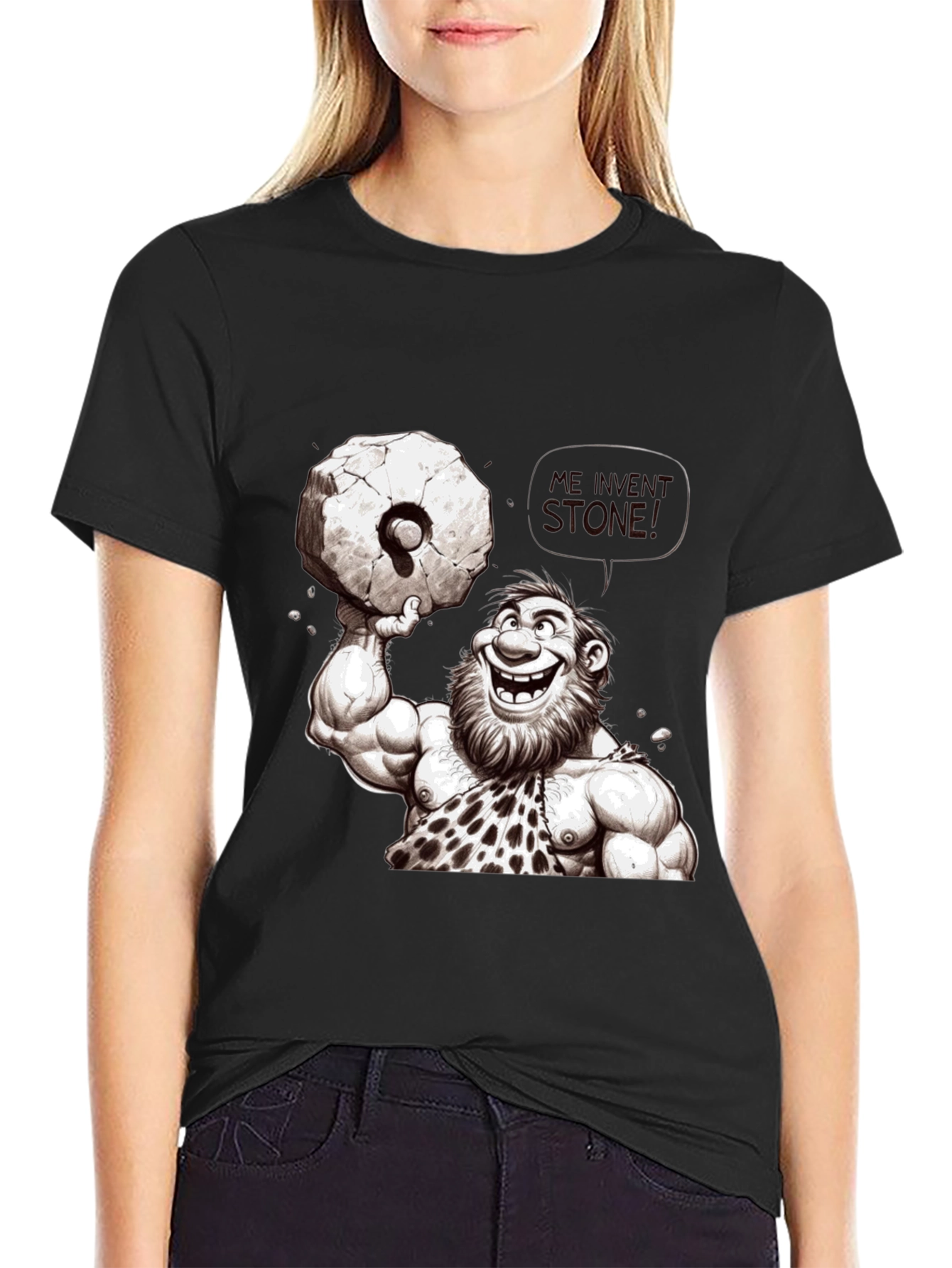 Caveman Weightlifting T-Shirt - Funny Graphic Tee