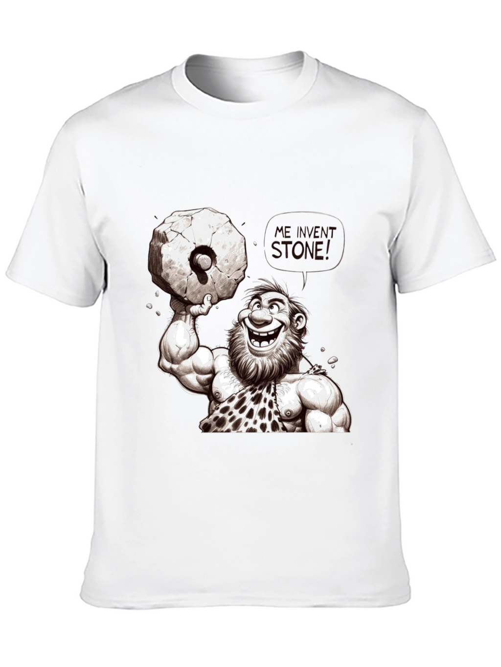 Caveman Weightlifting T-Shirt - Funny Graphic Tee