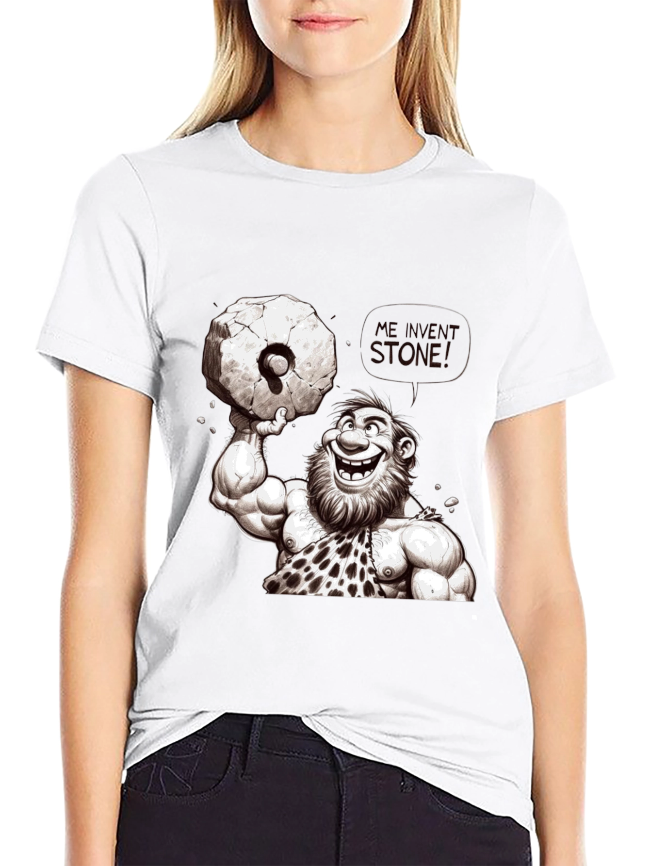 Caveman Weightlifting T-Shirt - Funny Graphic Tee