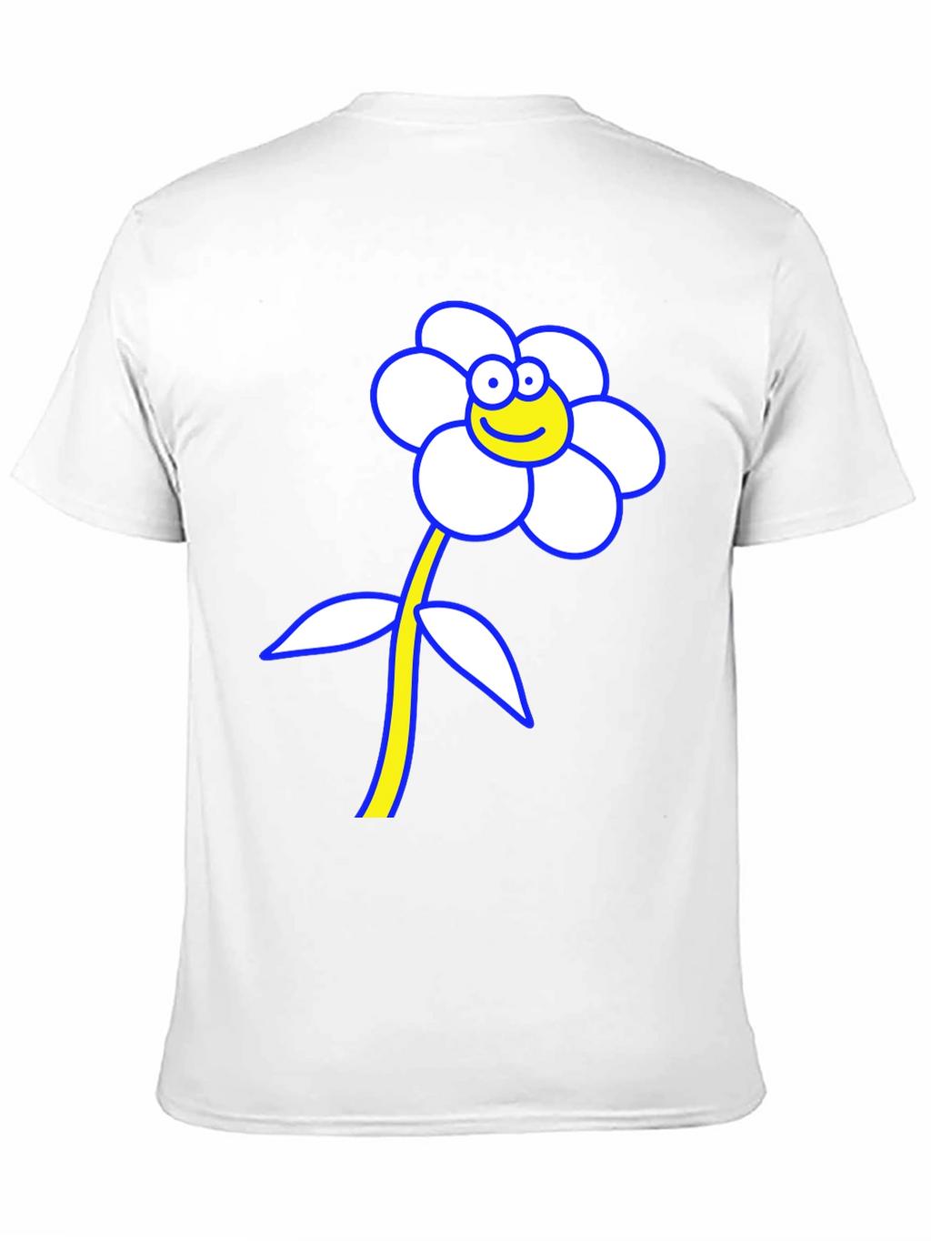 Funny Flower Graphic T-Shirt - Black Cotton Tee