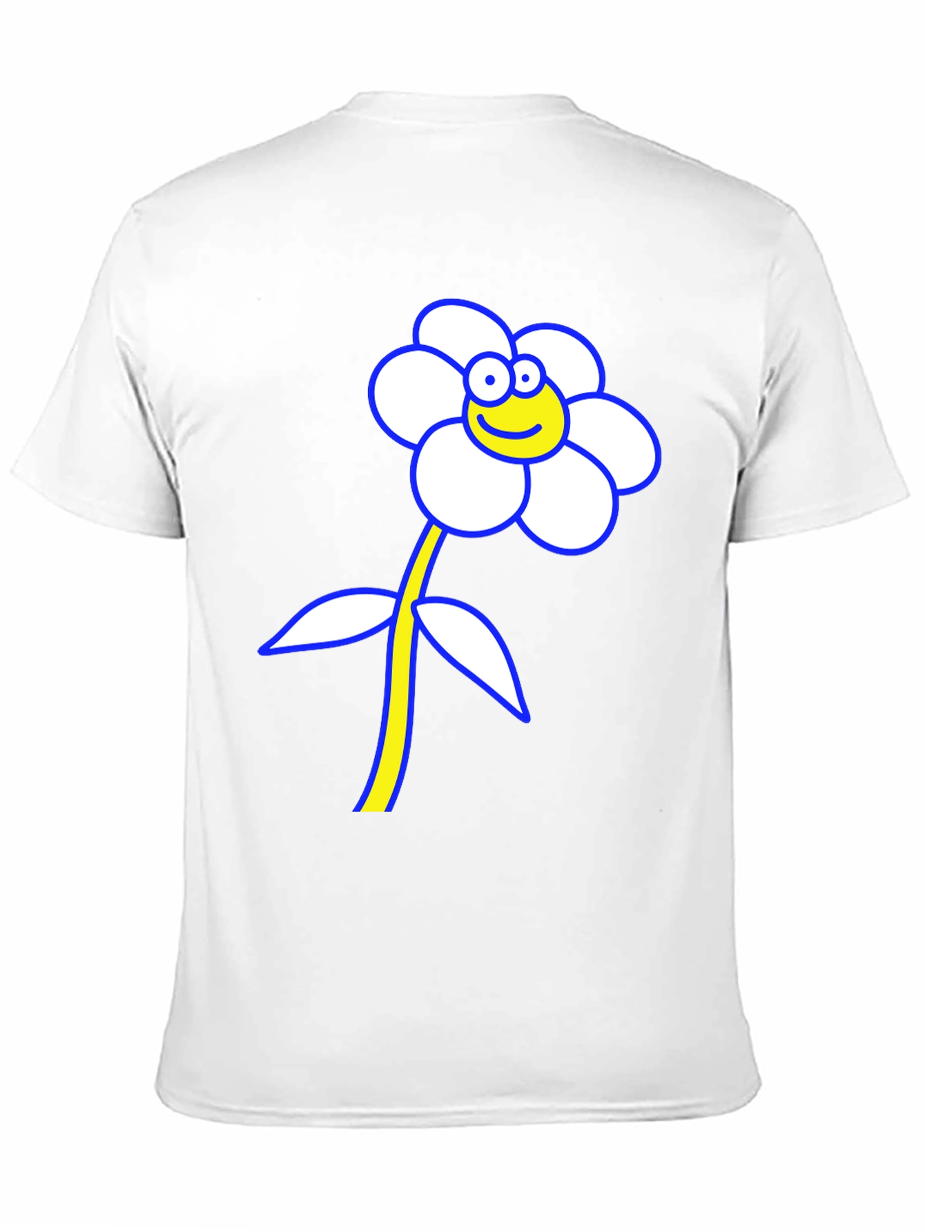 Funny Flower Graphic T-Shirt - Black Cotton Tee