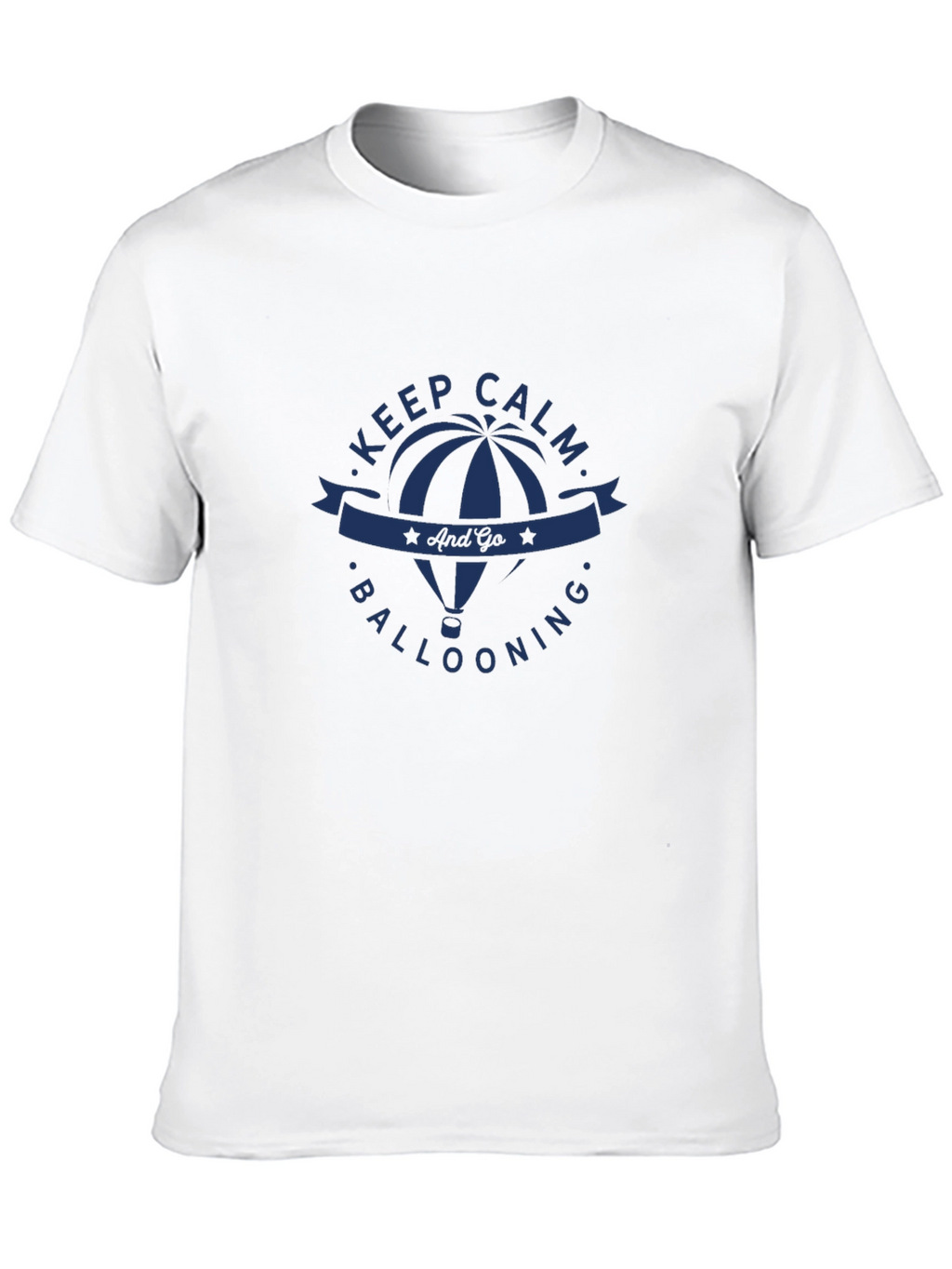 Keep Calm and Go Ballooning Black T-Shirt